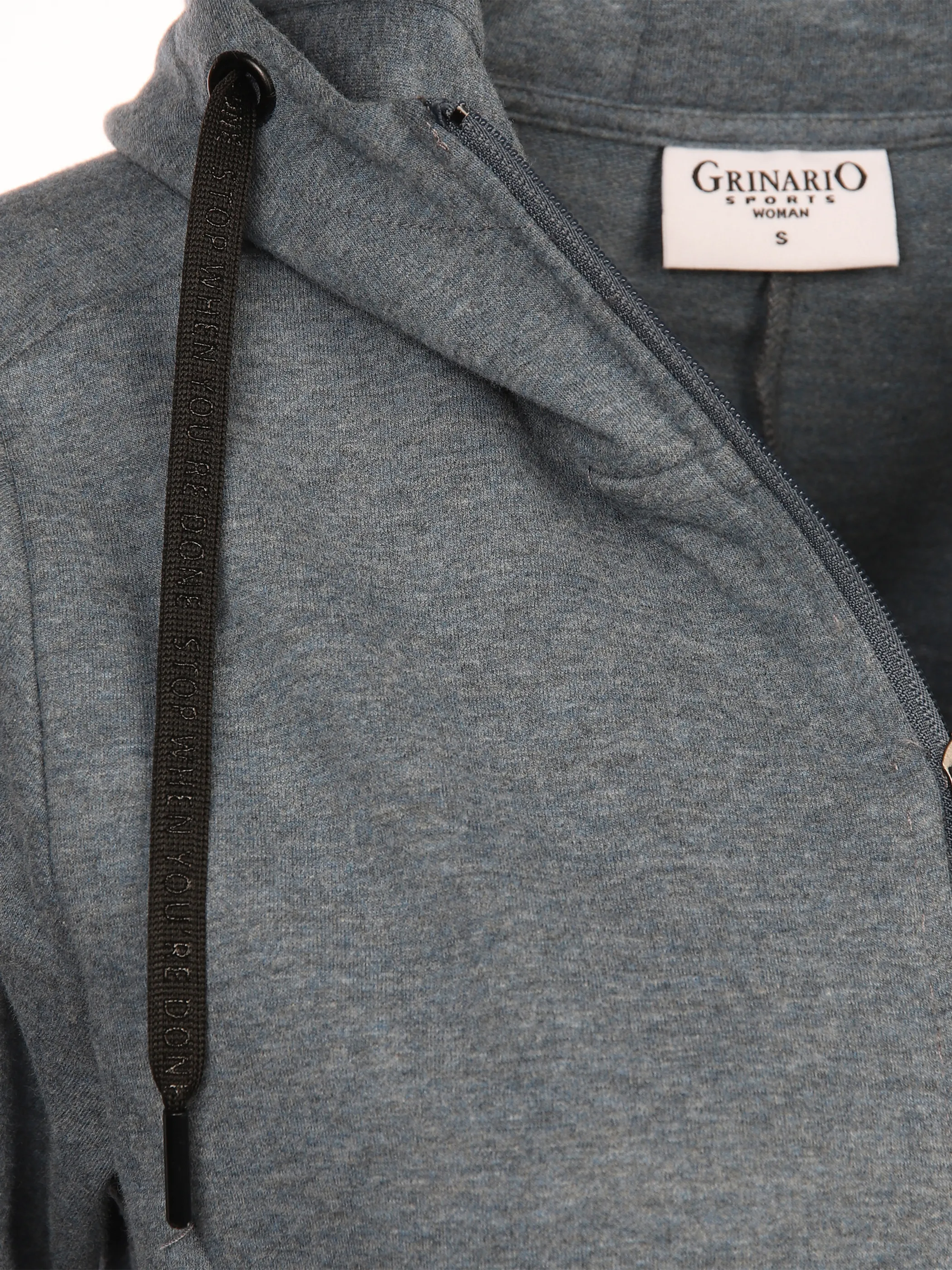 Grinario Sports Da-Sportjacke mit Kapuze Blau 873748 BLUE MEL. 4 Grinario Sports Da-Sportjacke mit Kapuze Blau 873748 BLUE MEL. 4