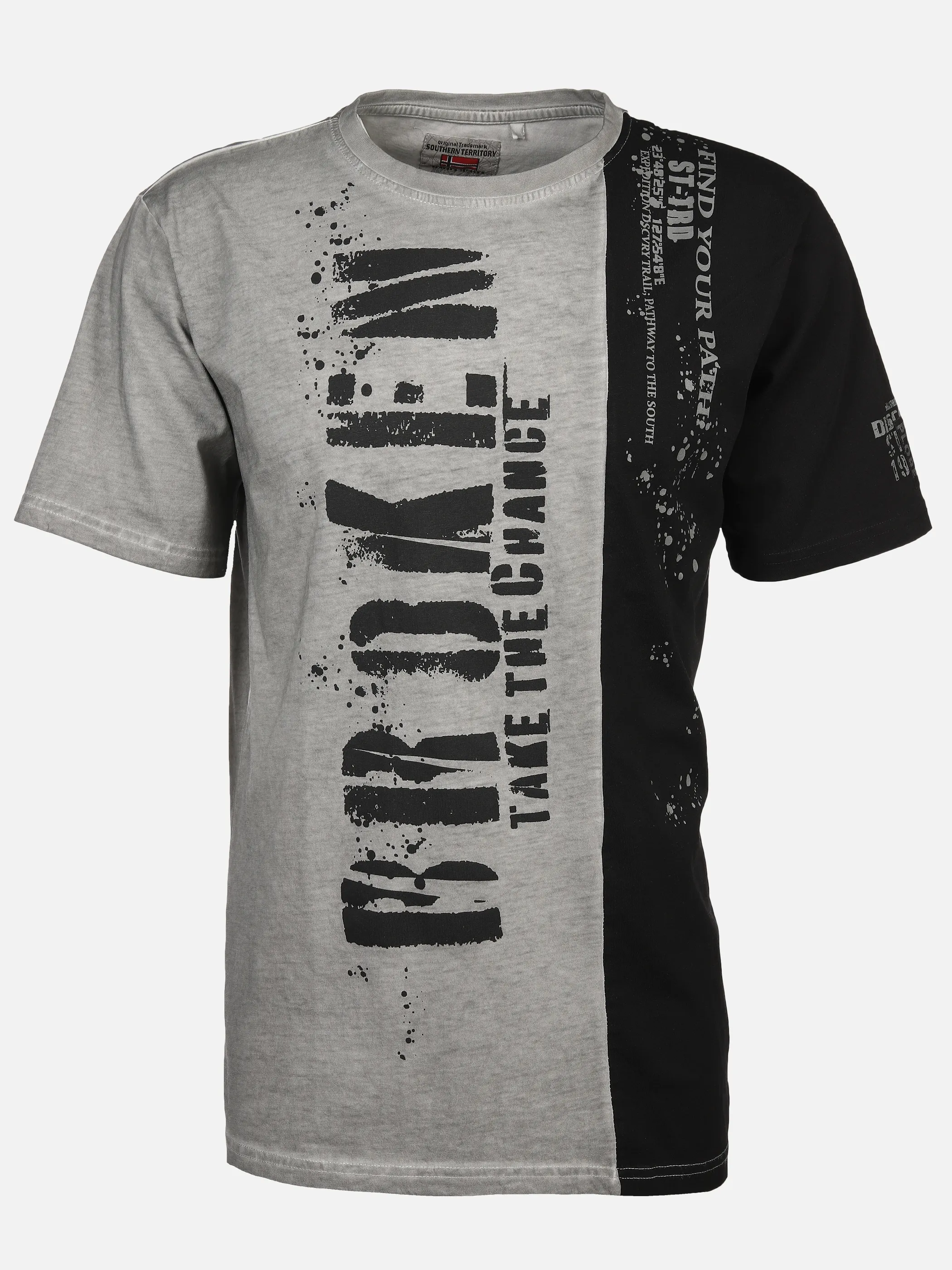 Southern Territory He. T-Shirt 1/2 Arm Einsatz Grau 893227 GREY 1