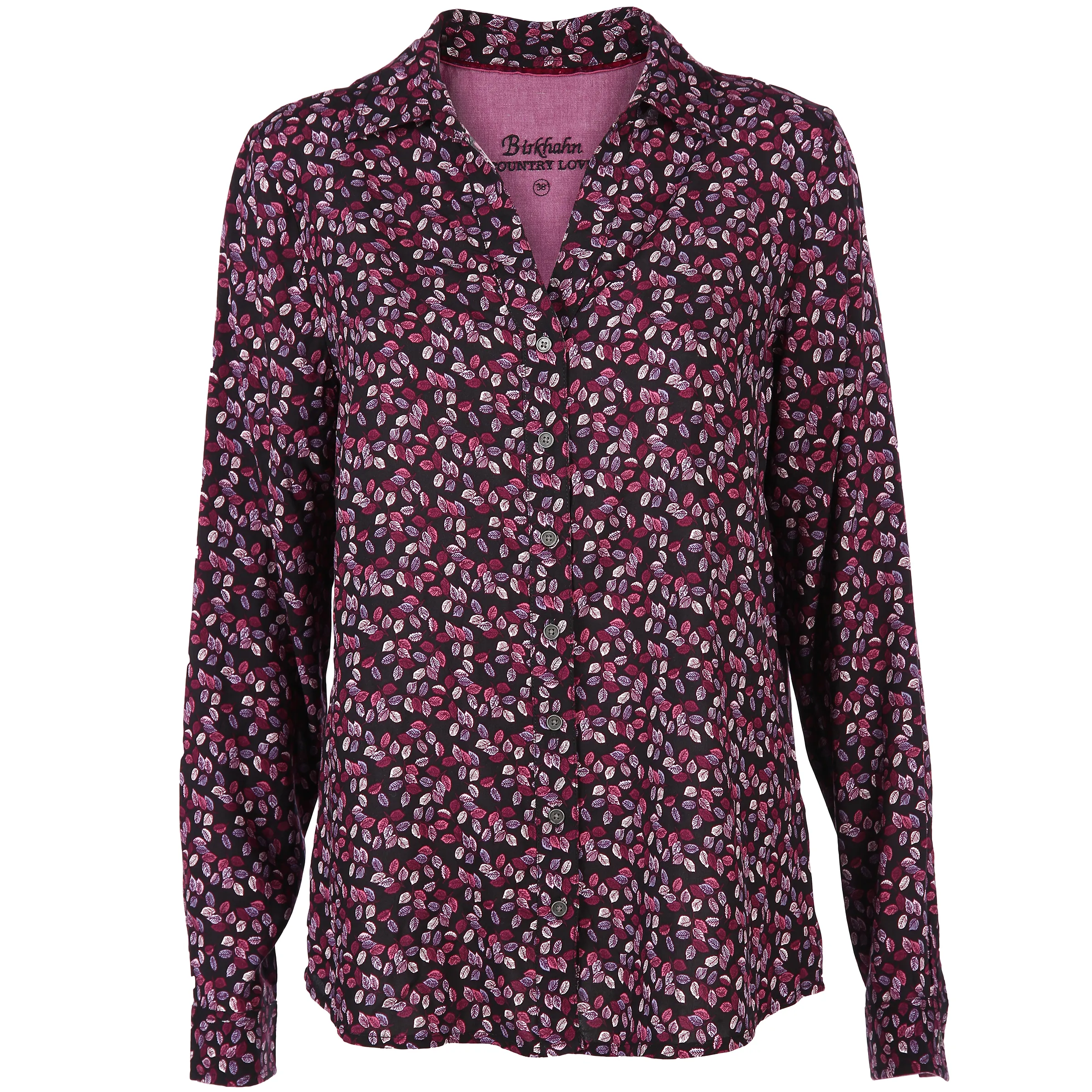 Birkhahn Mode und Tracht Da-Landhausbluse Alloverprint Lila 801881 BERRY 1