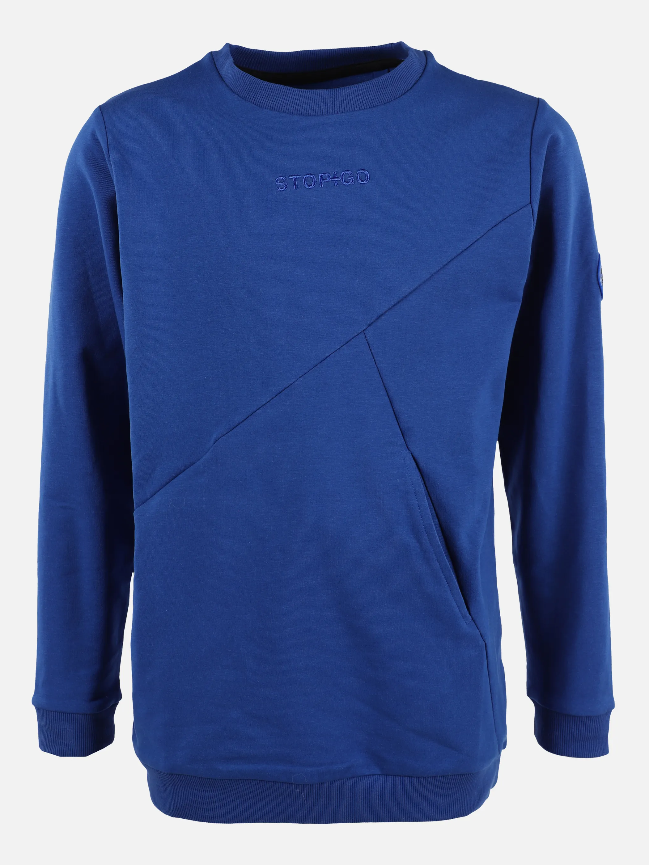 Stop + Go JJ Sweatshirt mit kleinem Frontdruck Blau 875615 BLAU 1