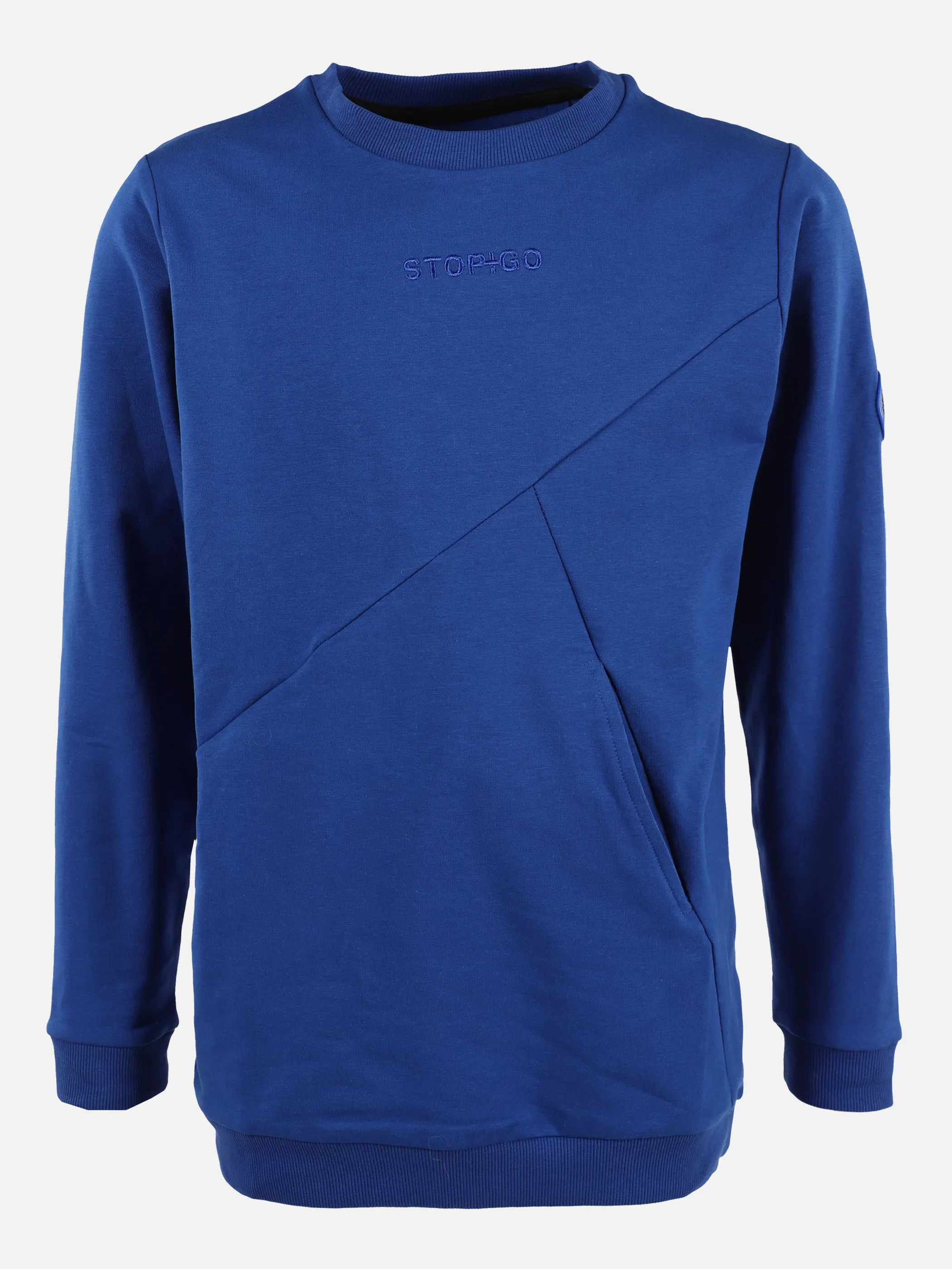 Stop + Go JJ Sweatshirt mit kleinem Frontdruck Blau 875615 BLAU 1 Stop + Go JJ Sweatshirt mit kleinem Frontdruck Blau 875615 BLAU 1