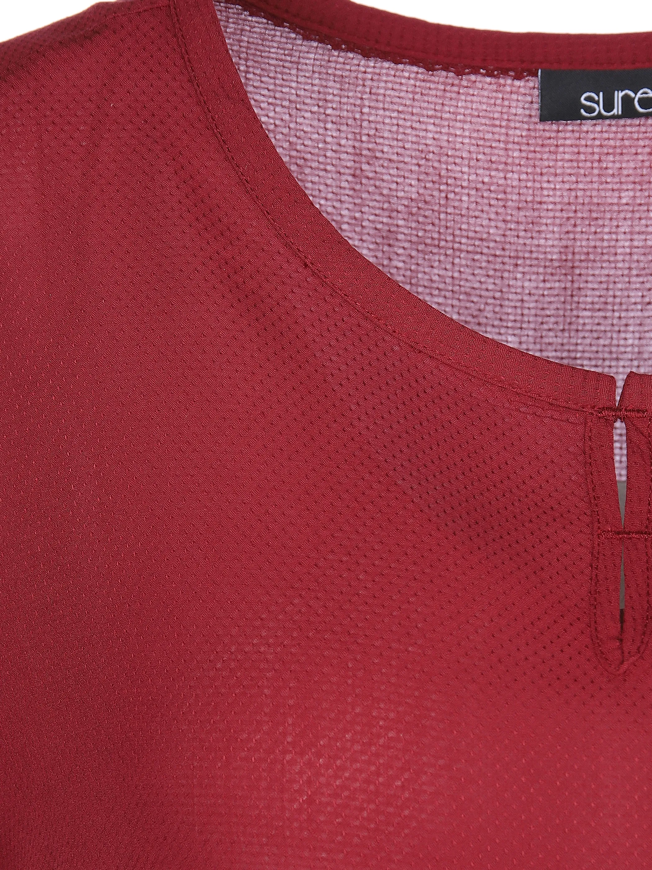 Sure Da-Blusenshirt m. Rundhals Rot 865716 DK. CHILI 3 Sure Da-Blusenshirt m. Rundhals Rot 865716 DK. CHILI 3