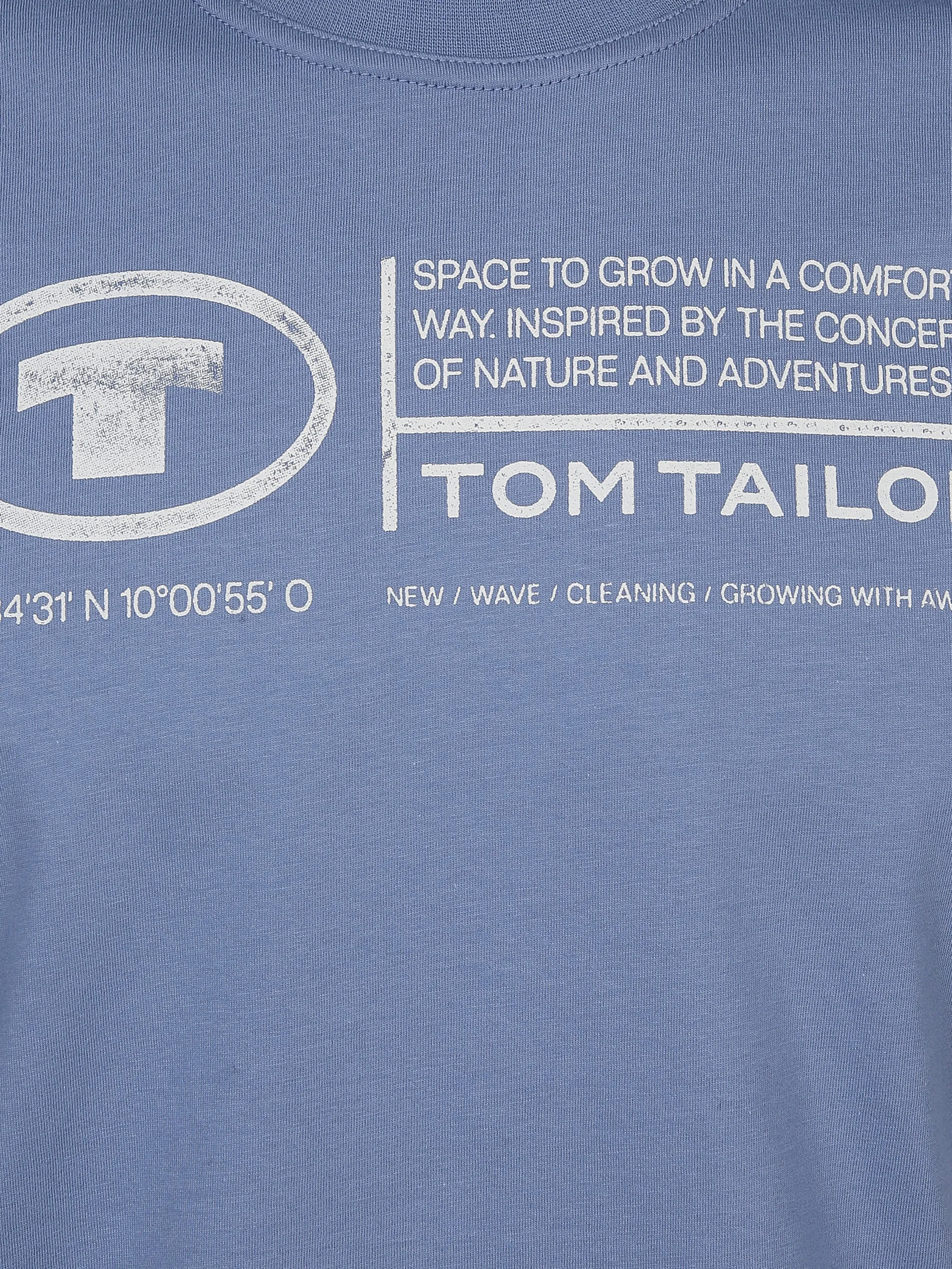 Tom Tailor 1035611 NOS printed crewneck t-shirt Blau 874939 12364 3
