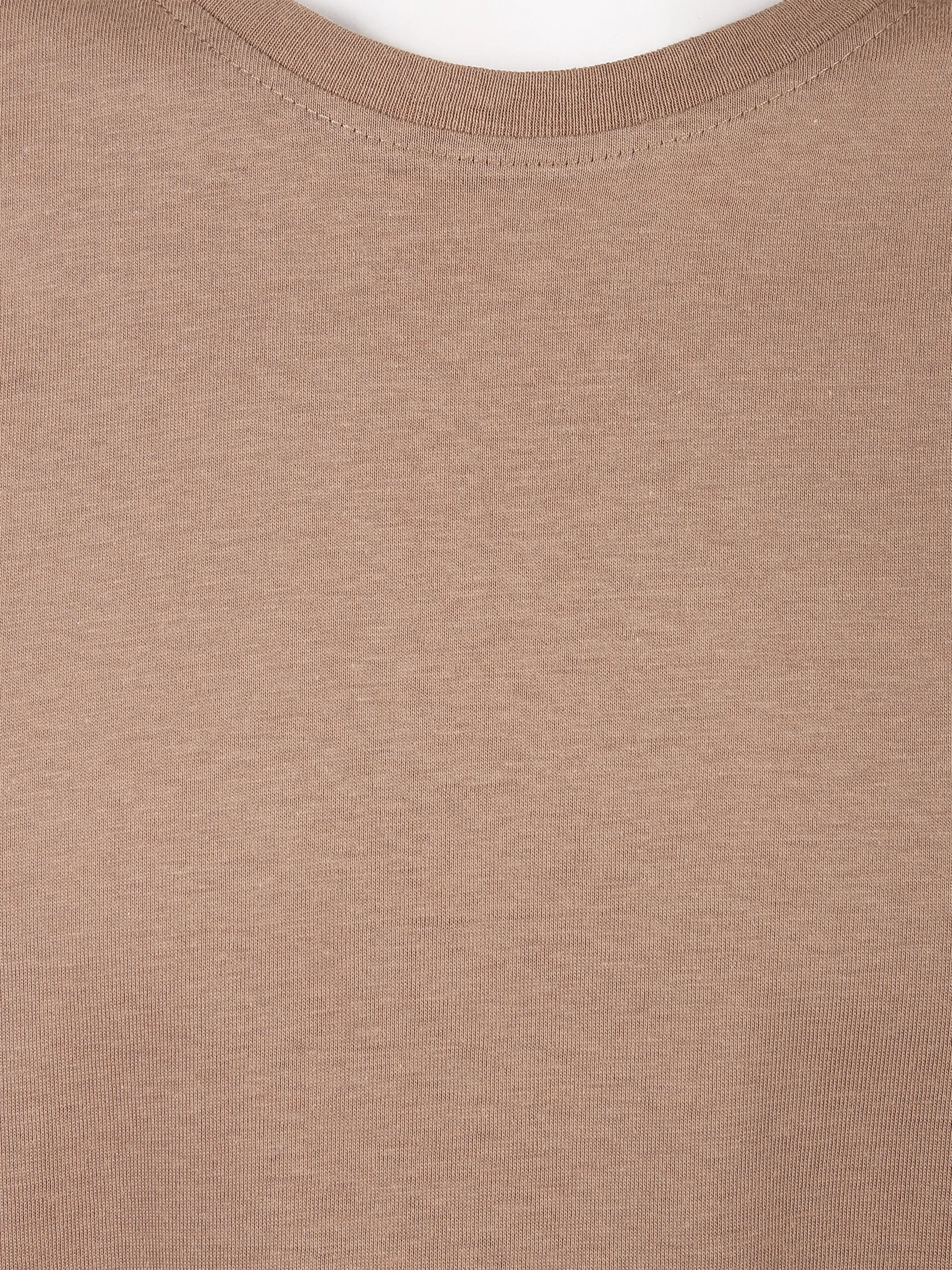 One Way YF-He-T-Shirt, Rundhals Braun 851633 BEIGE 3