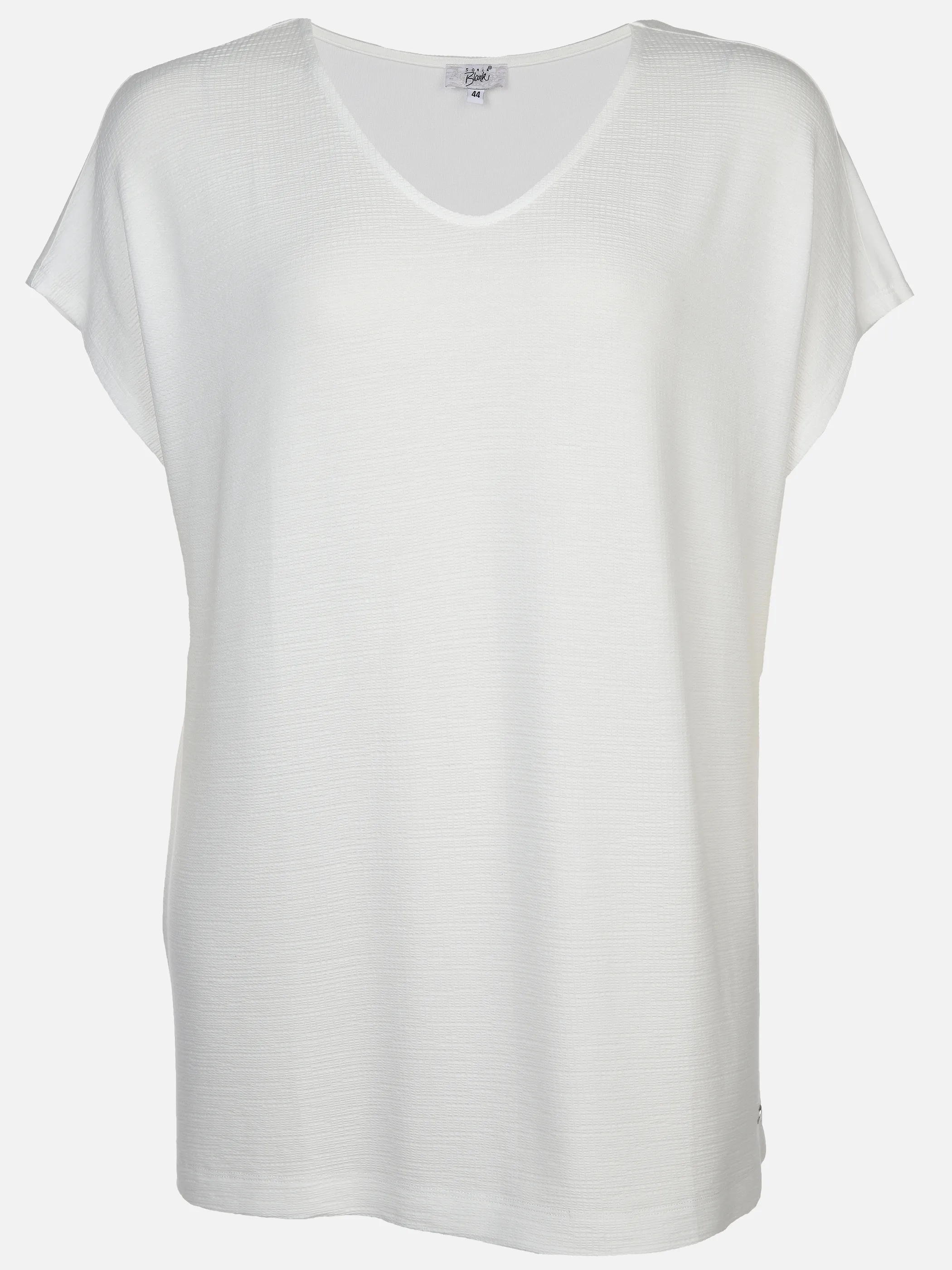 Sonja Blank Da-gr.Gr. T-Shirt V-Ausschnitt Weiß 890335 OFFWHITE 1