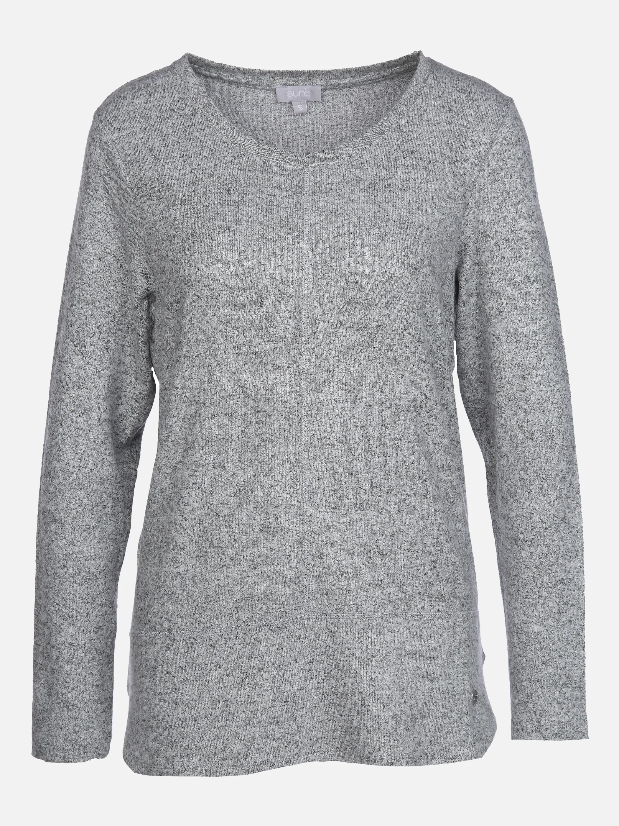 Sure Da-Strickflausch-Shirt Grau 858725 SILBERMELPINK 1 Sure Da-Strickflausch-Shirt Grau 858725 SILBERMELPINK 1