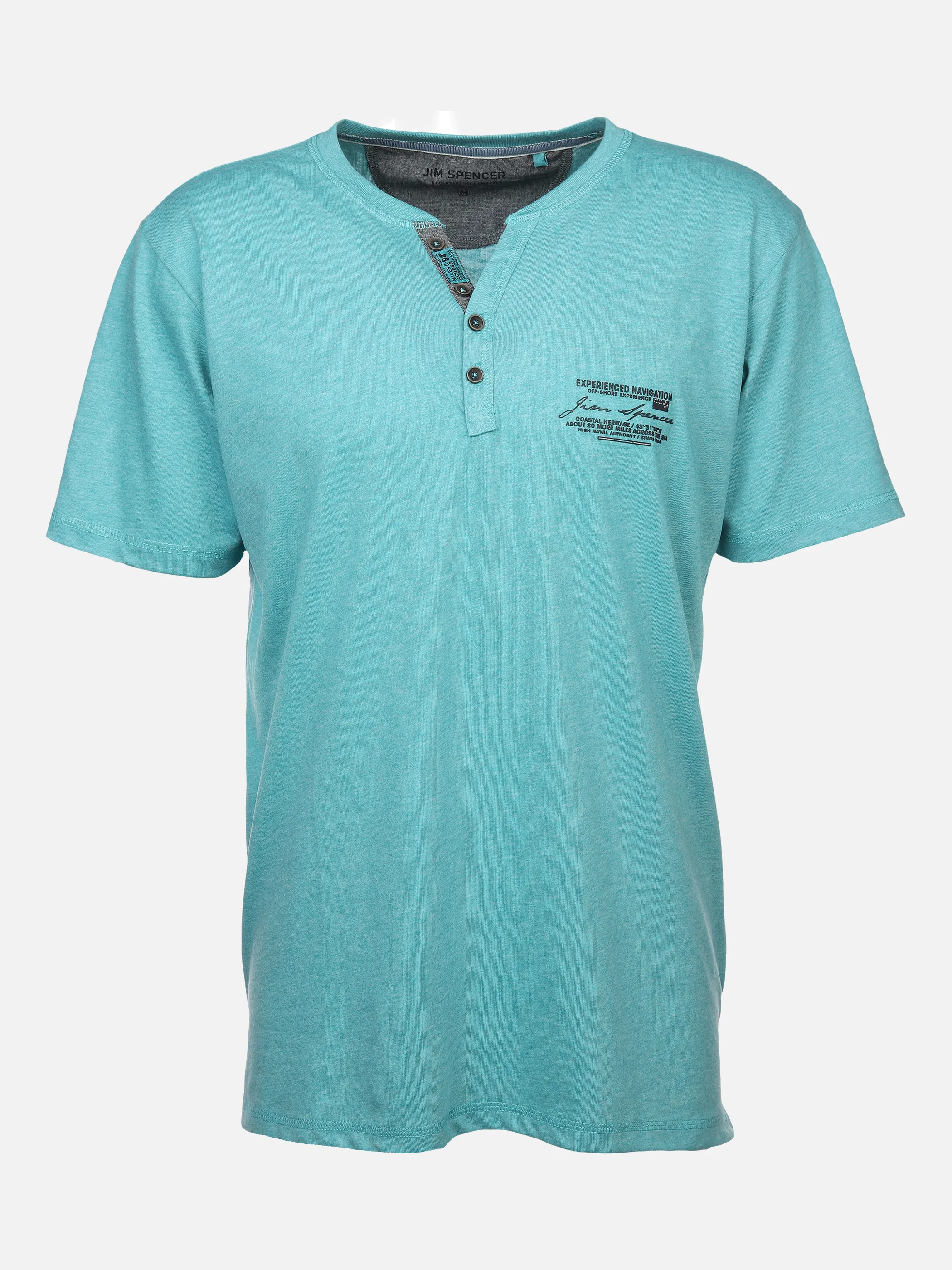 Jim Spencer He. Henleyshirt 1/2 Arm print Türkis 876041 TÜRKIS 1 Jim Spencer He. Henleyshirt 1/2 Arm print Türkis 876041 TÜRKIS 1