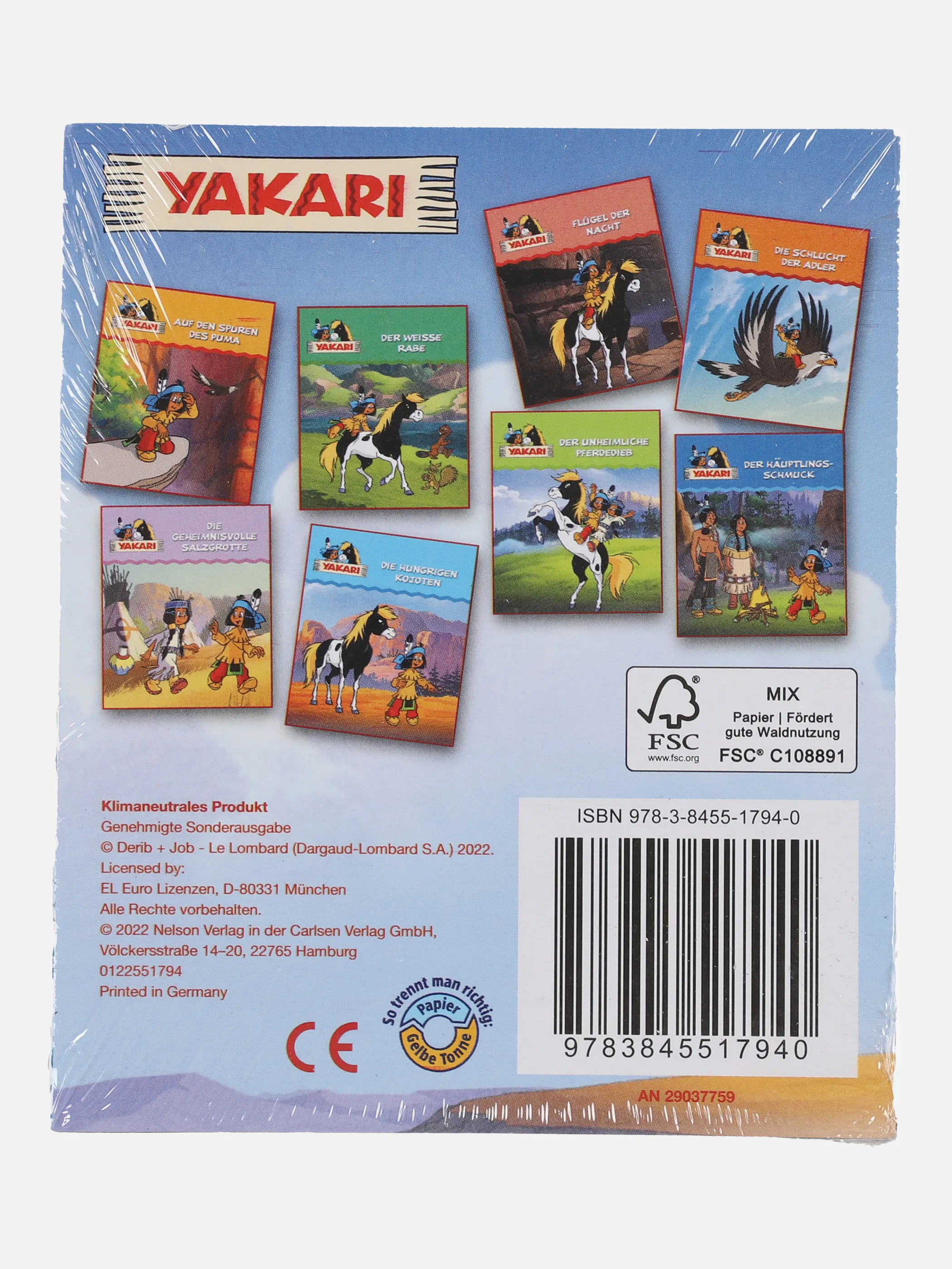 Spielzeug Kinder Minibuch 8er Pack Bunt 880439 YAKARI 2