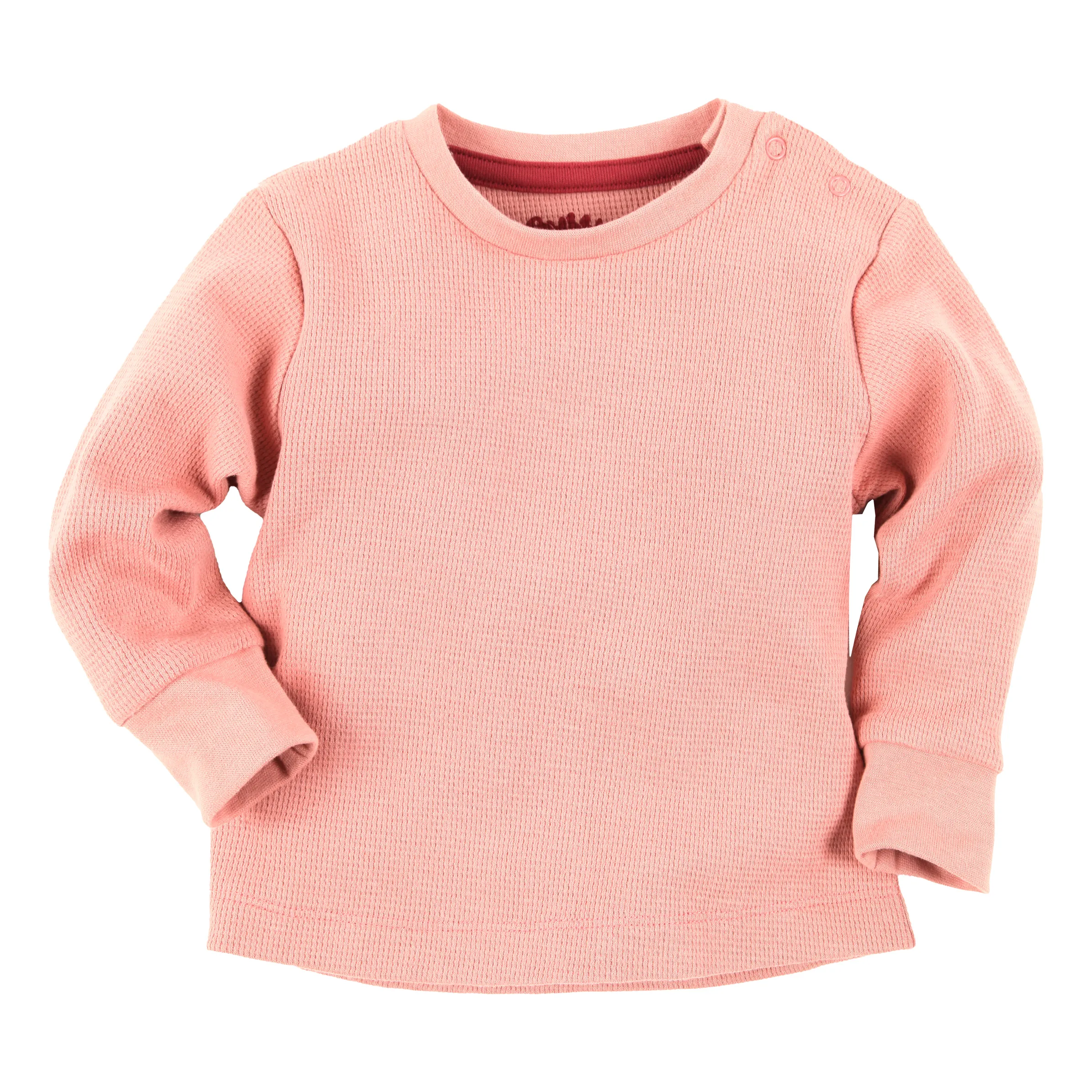 Bubble Gum BM Longsleeve Shirt in altrosa mit Waffeloptik Rosa 885018 ALTROSA 1