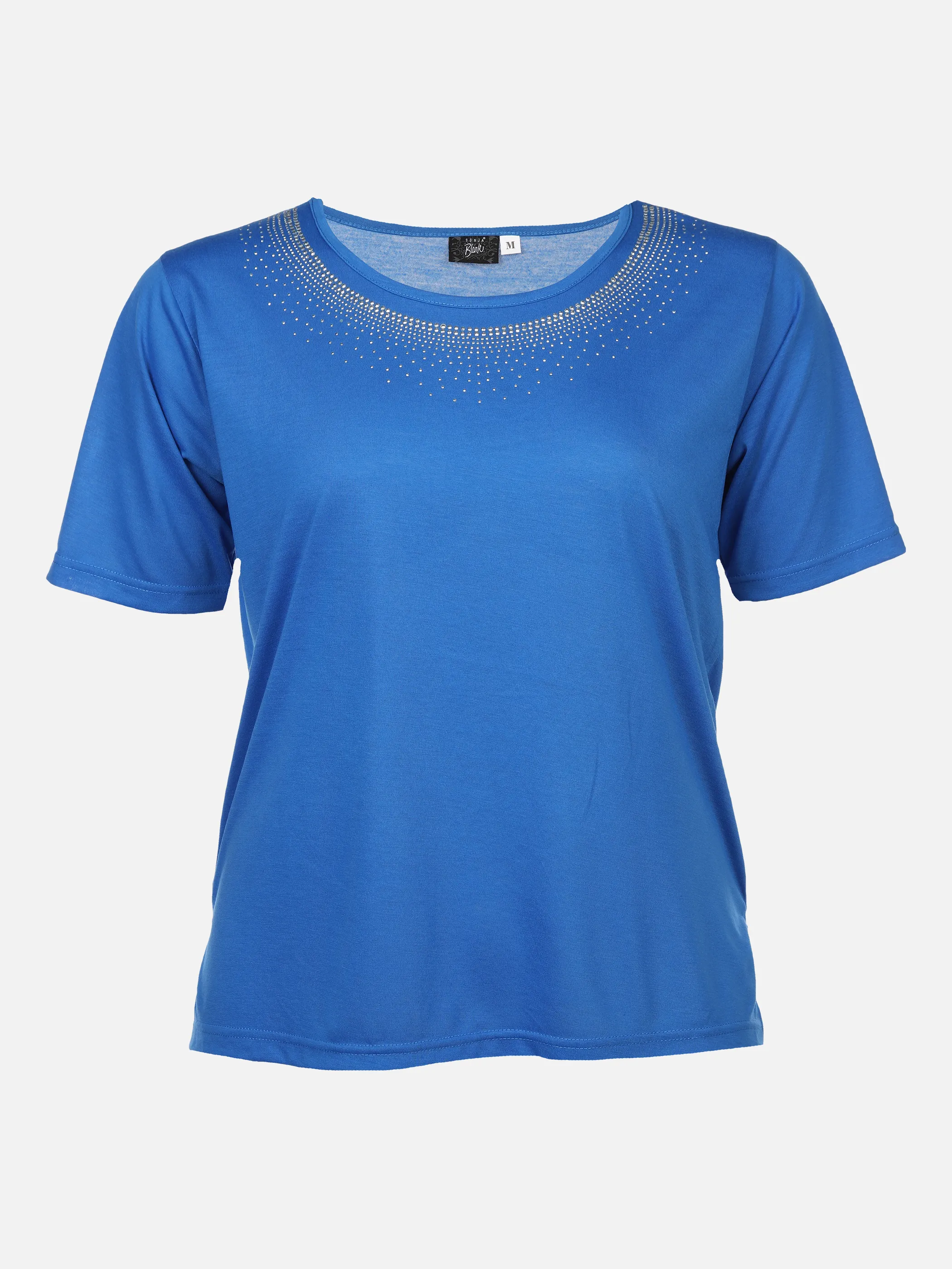 Sonja Blank Da-gr.Gr.T-Shirt m.Strassapplikation Blau 876186 SEEBLAU 1 Sonja Blank Da-gr.Gr.T-Shirt m.Strassapplikation Blau 876186 SEEBLAU 1