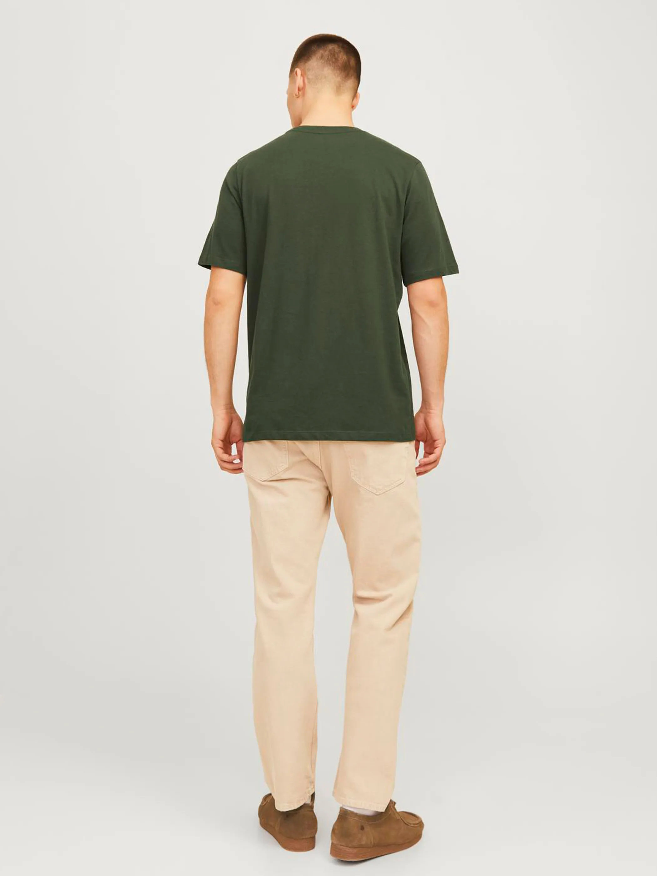Jack Jones 12256799 JJFERRIS TEE SS CREW Grün 896597 176344002 2