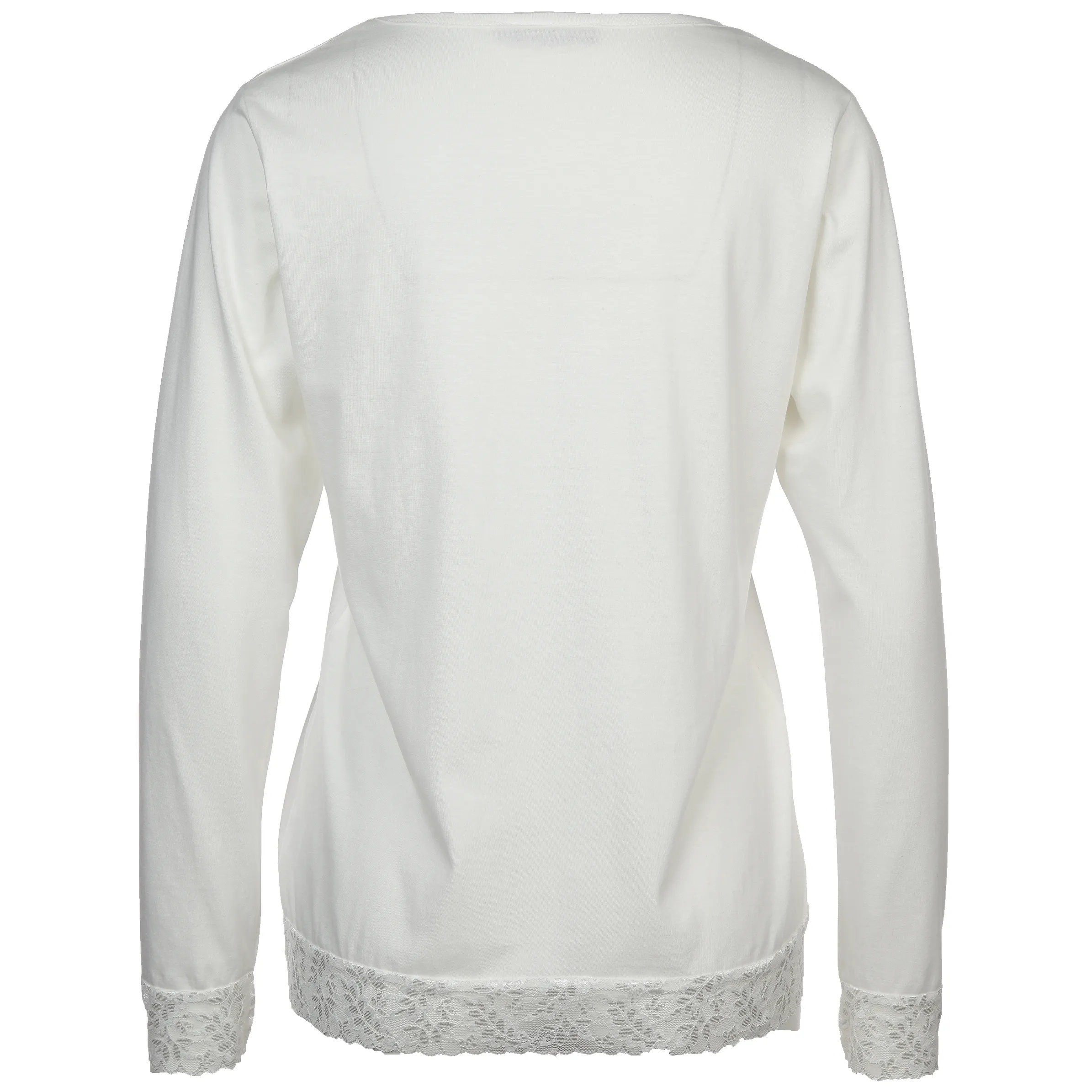 Sure Da. Schlafshirt 1/1 Arm mit Sp Weiß 880860 ECRU 2