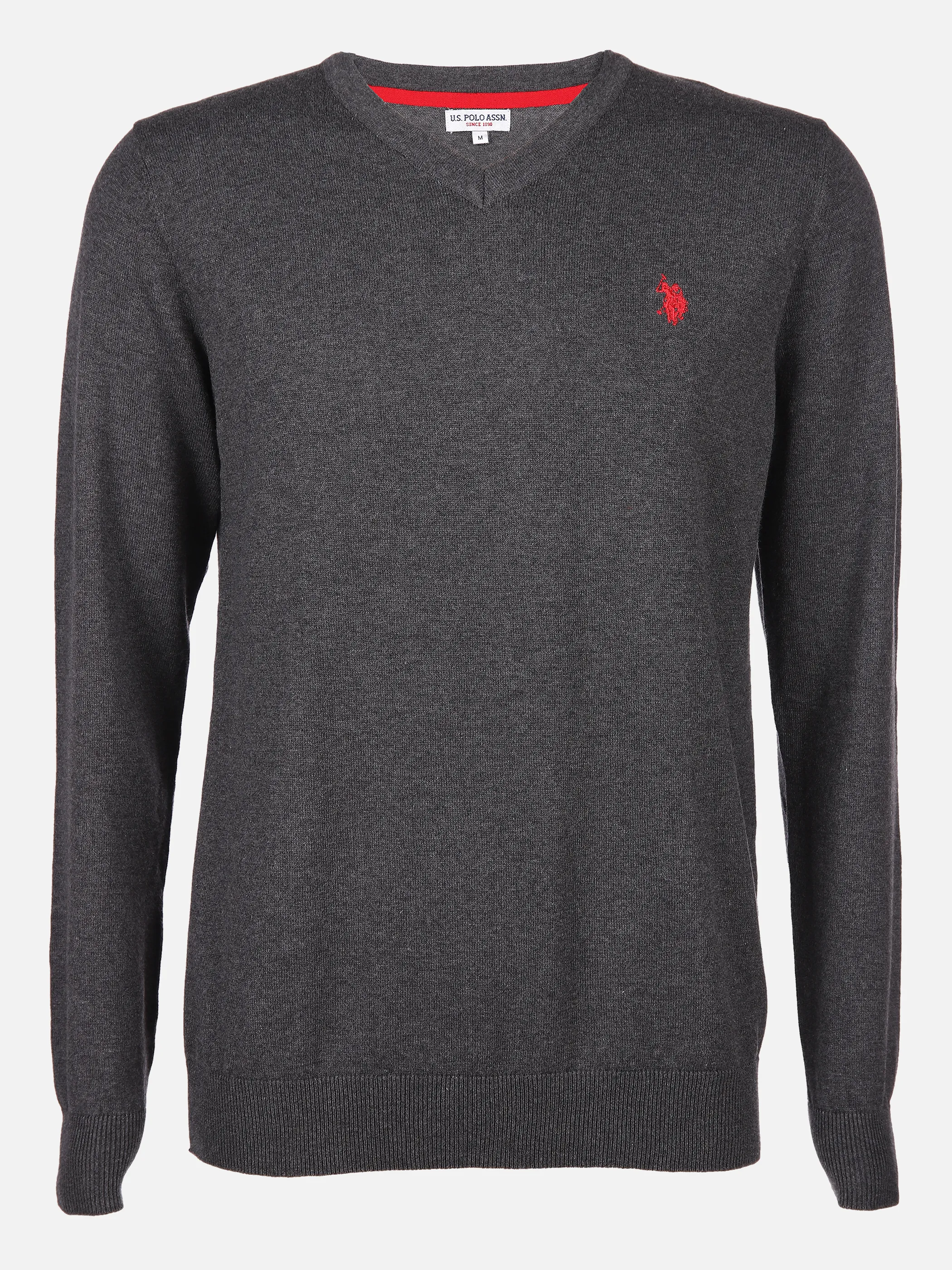 U.S. Polo Assn. He. Pullover U.S. Polo V-Neck Grau 799159 ANTHRA 1