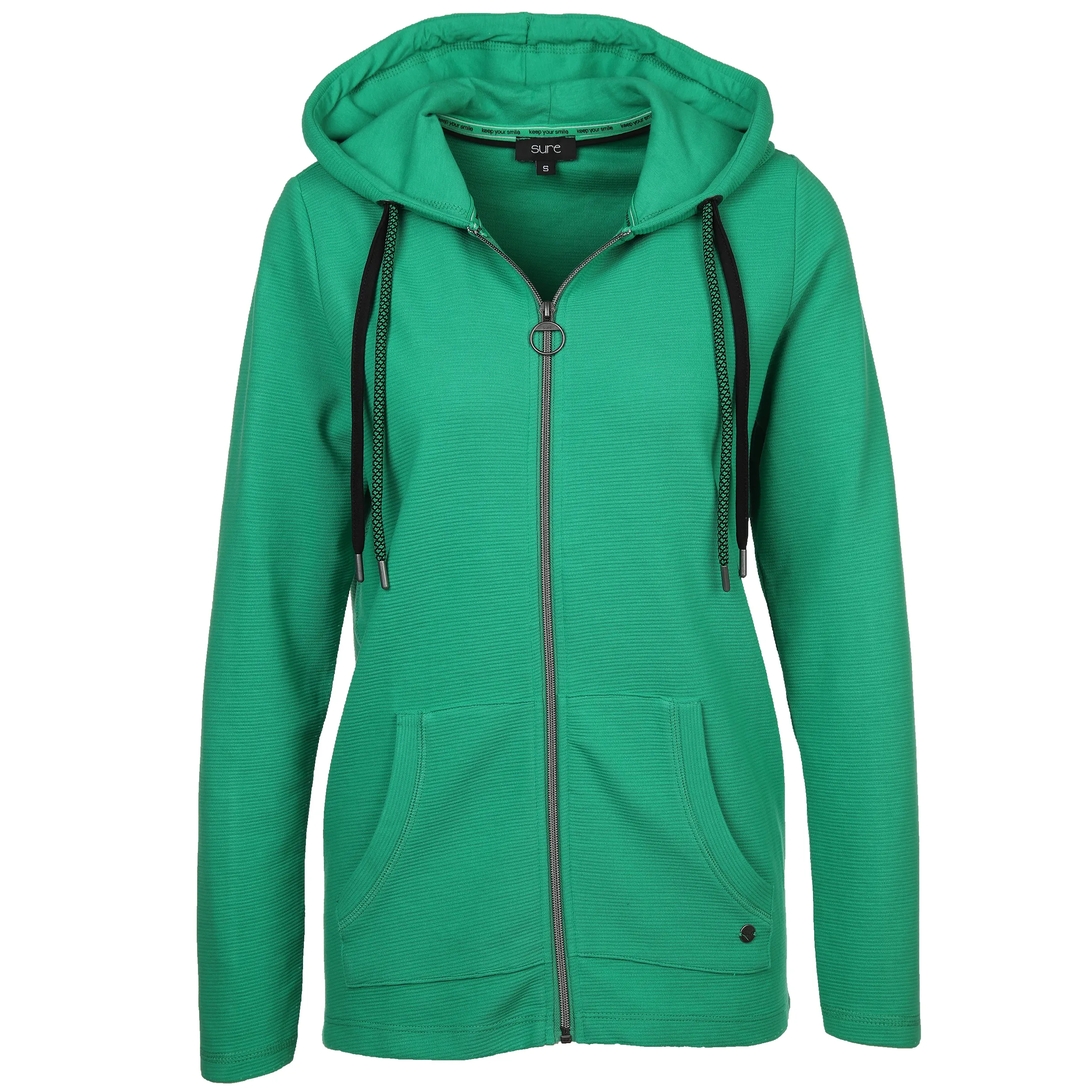 Sure Da-Sweatjacke m.Kapuze Grün 881642 SMARAGD 1