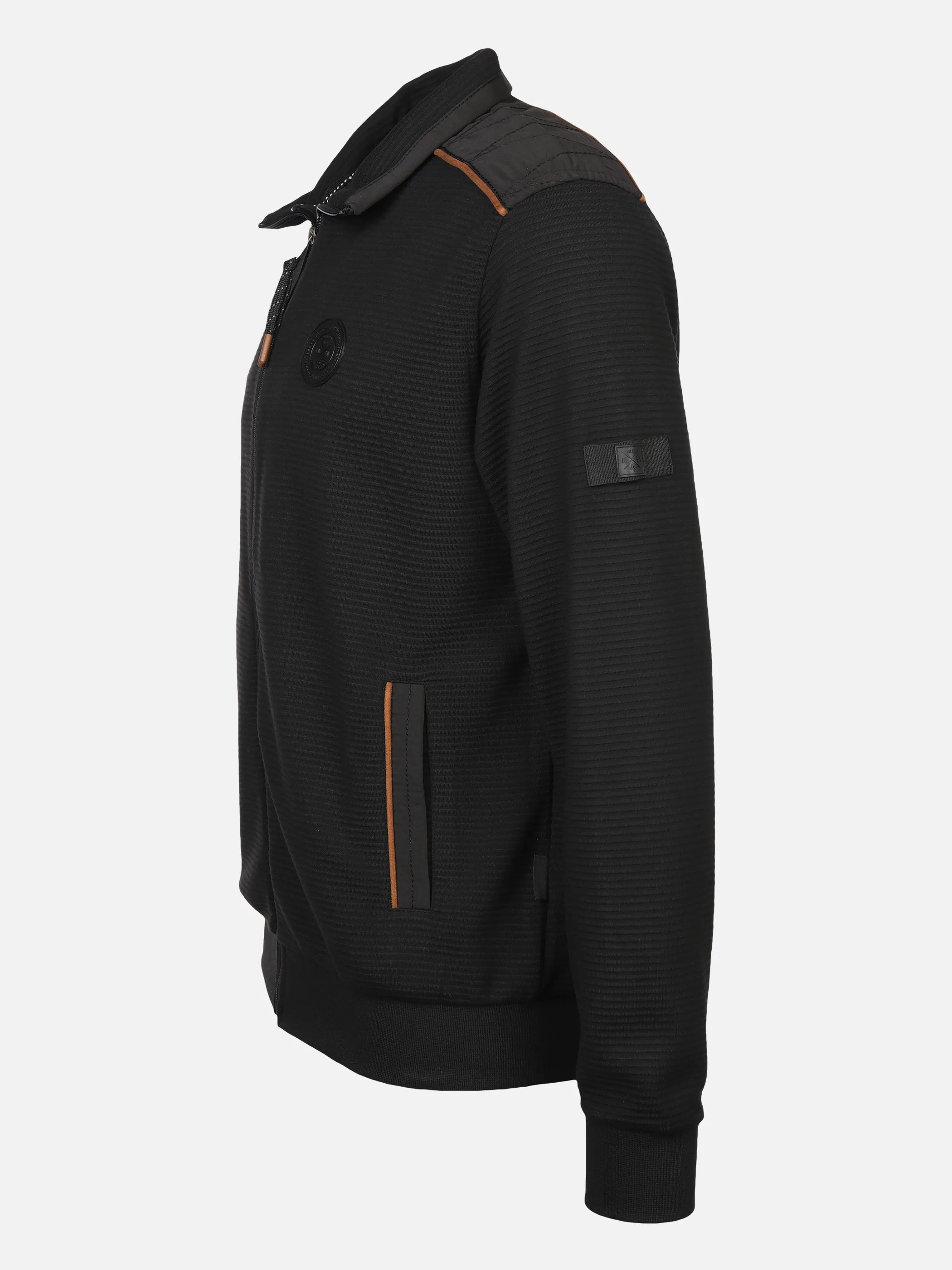 Jim Spencer He. Sweatjacke RV ottoman Schwarz 876042 BLACK 3 Jim Spencer He. Sweatjacke RV ottoman Schwarz 876042 BLACK 3