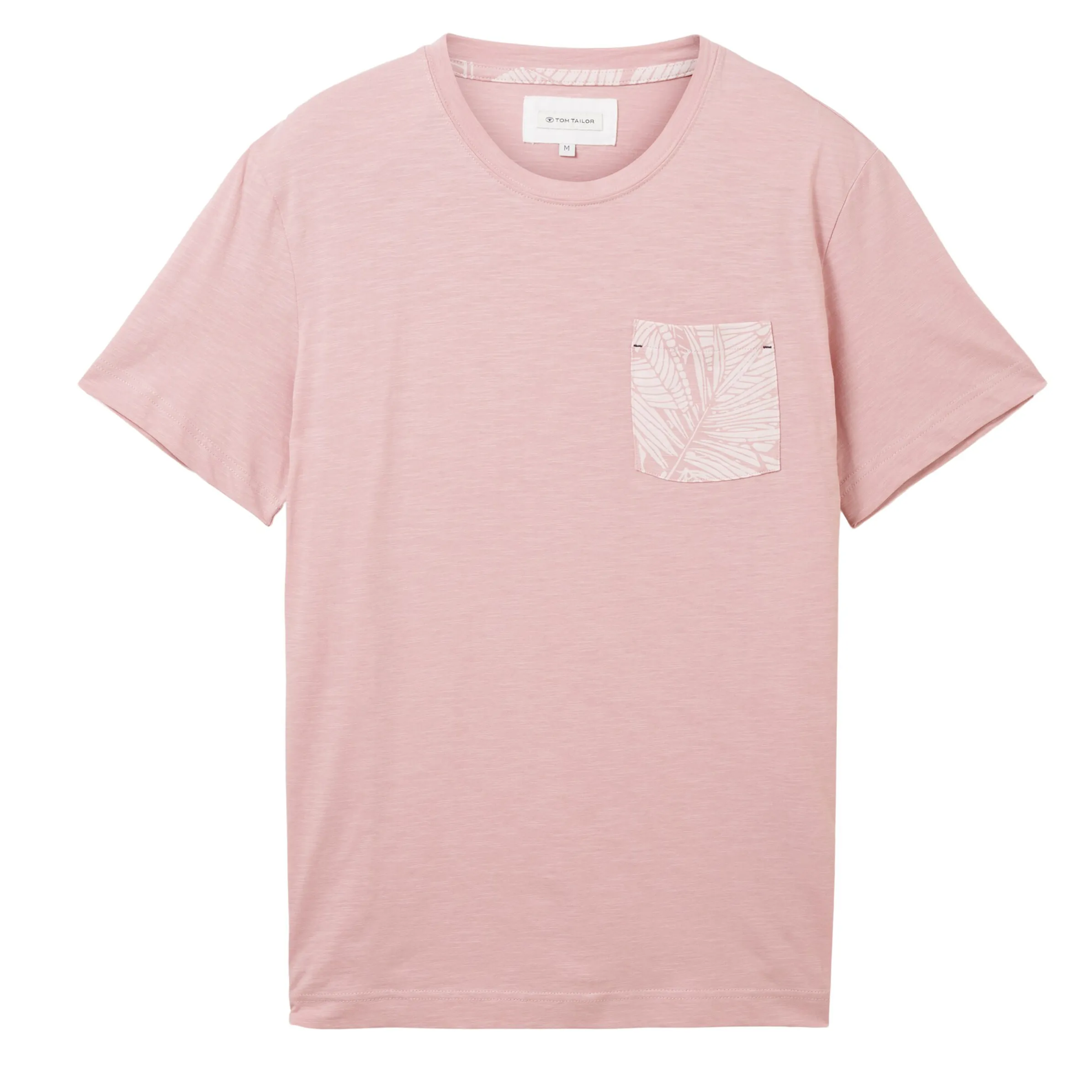 Tom Tailor 1036371 structured t-shirt with pocket Pink 880571 11055 1