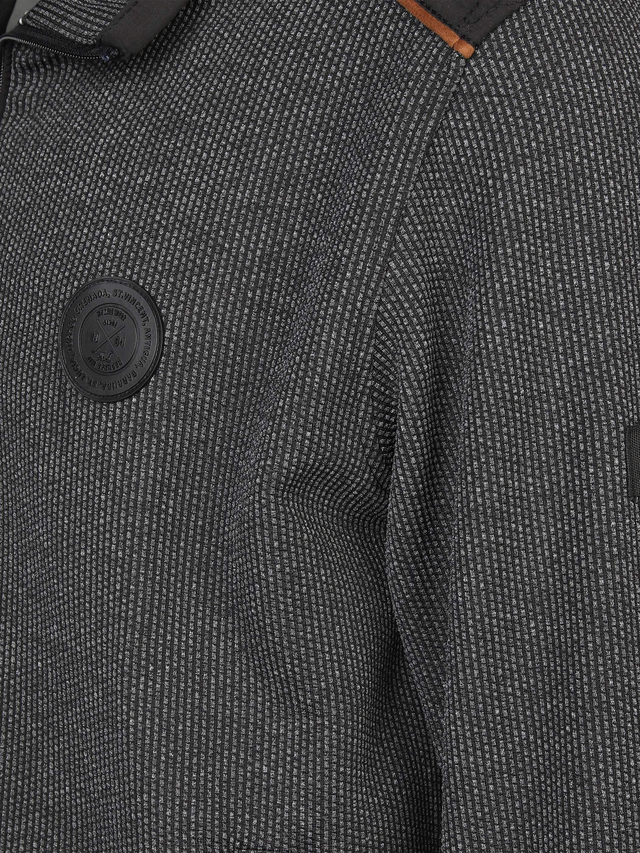 Jim Spencer He. Sweatjacke RV ottoman Grau 876042 GREY MEL 4 Jim Spencer He. Sweatjacke RV ottoman Grau 876042 GREY MEL 4