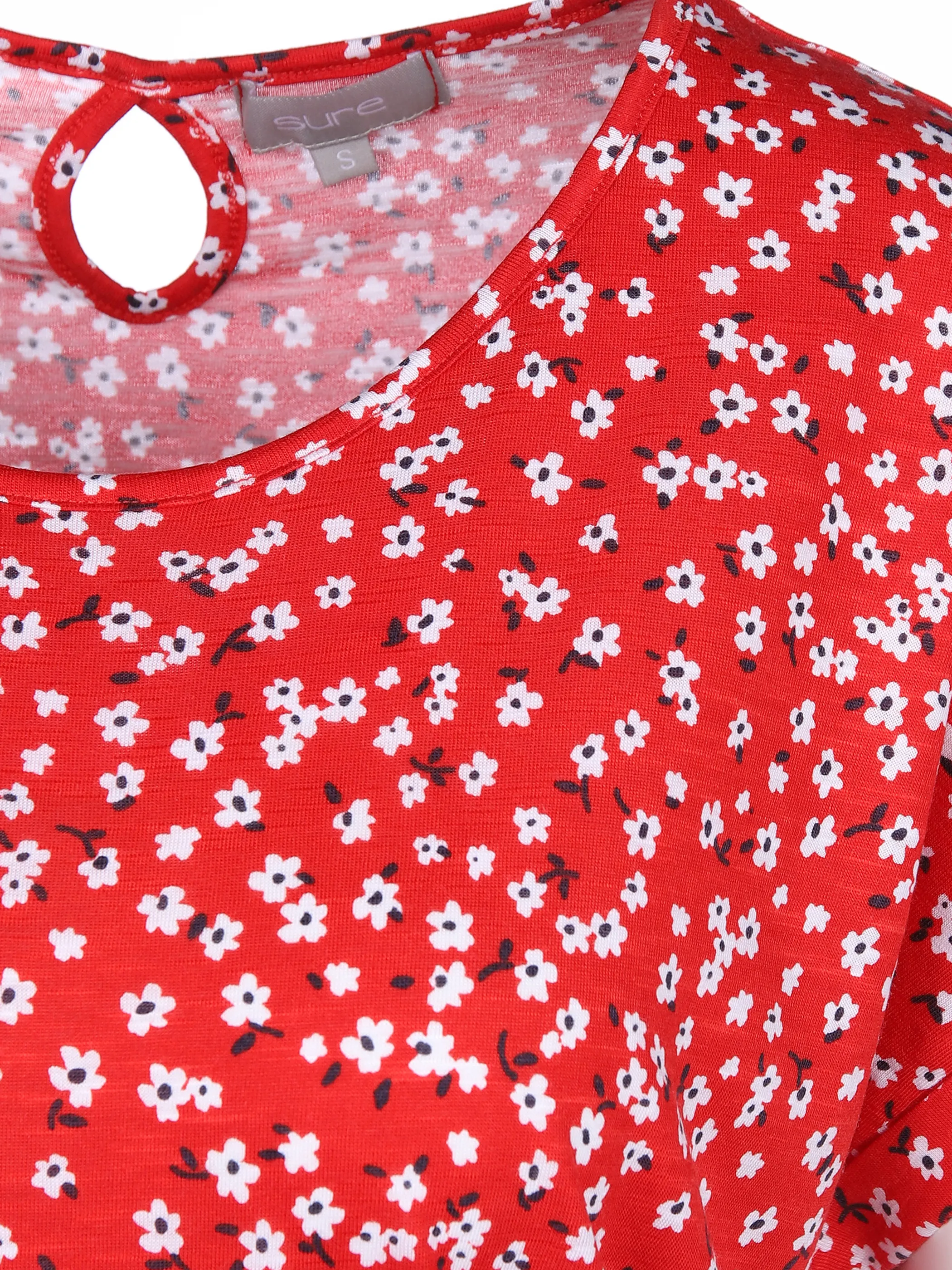 Sure Da-Shirt m. Alloverprint Rot 862275 ROT 3 Sure Da-Shirt m. Alloverprint Rot 862275 ROT 3