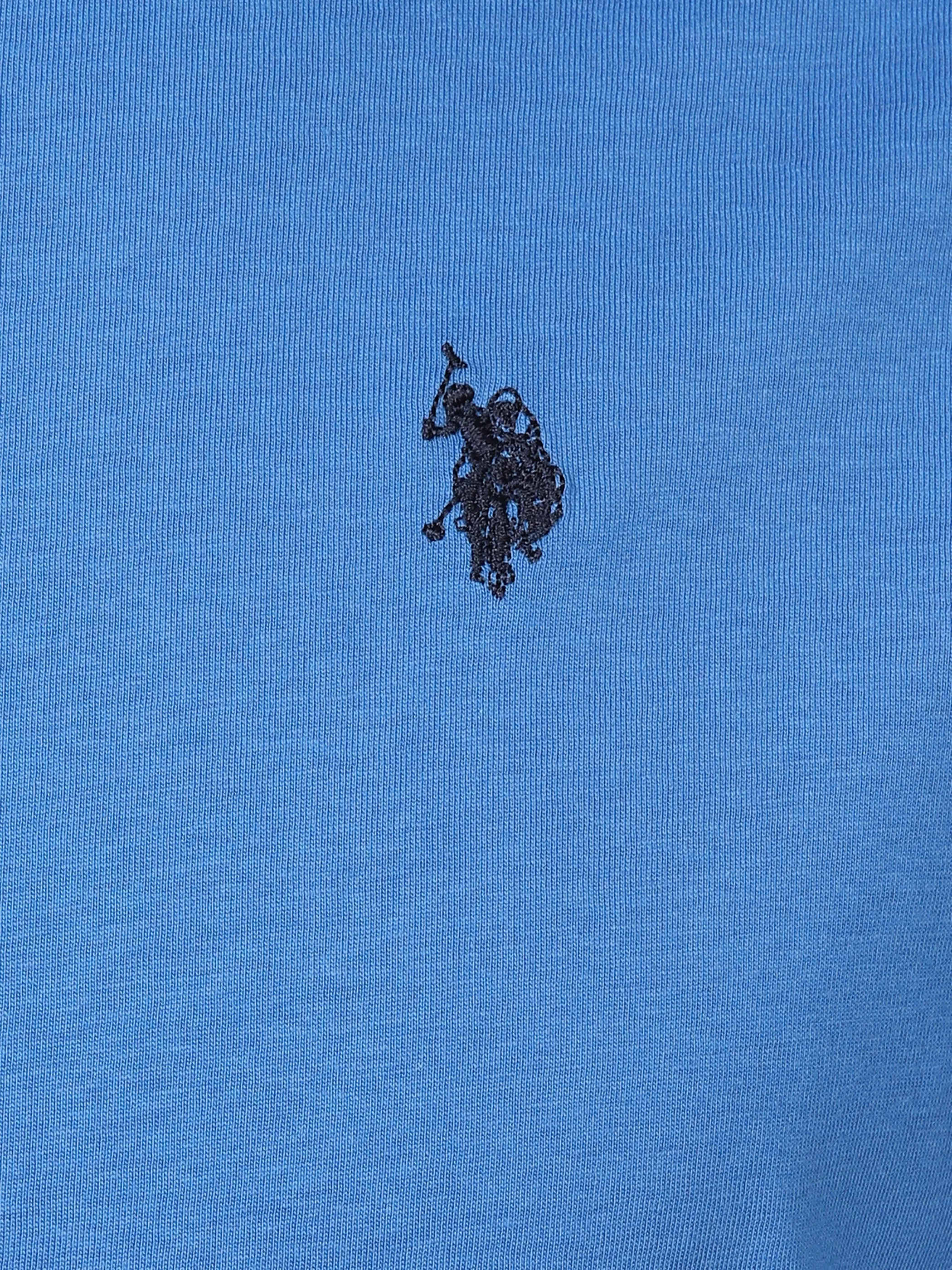 U.S. Polo Assn. He. T-Shirt 1/2 Arm Logostickerei Blau 882065 BLUE 3