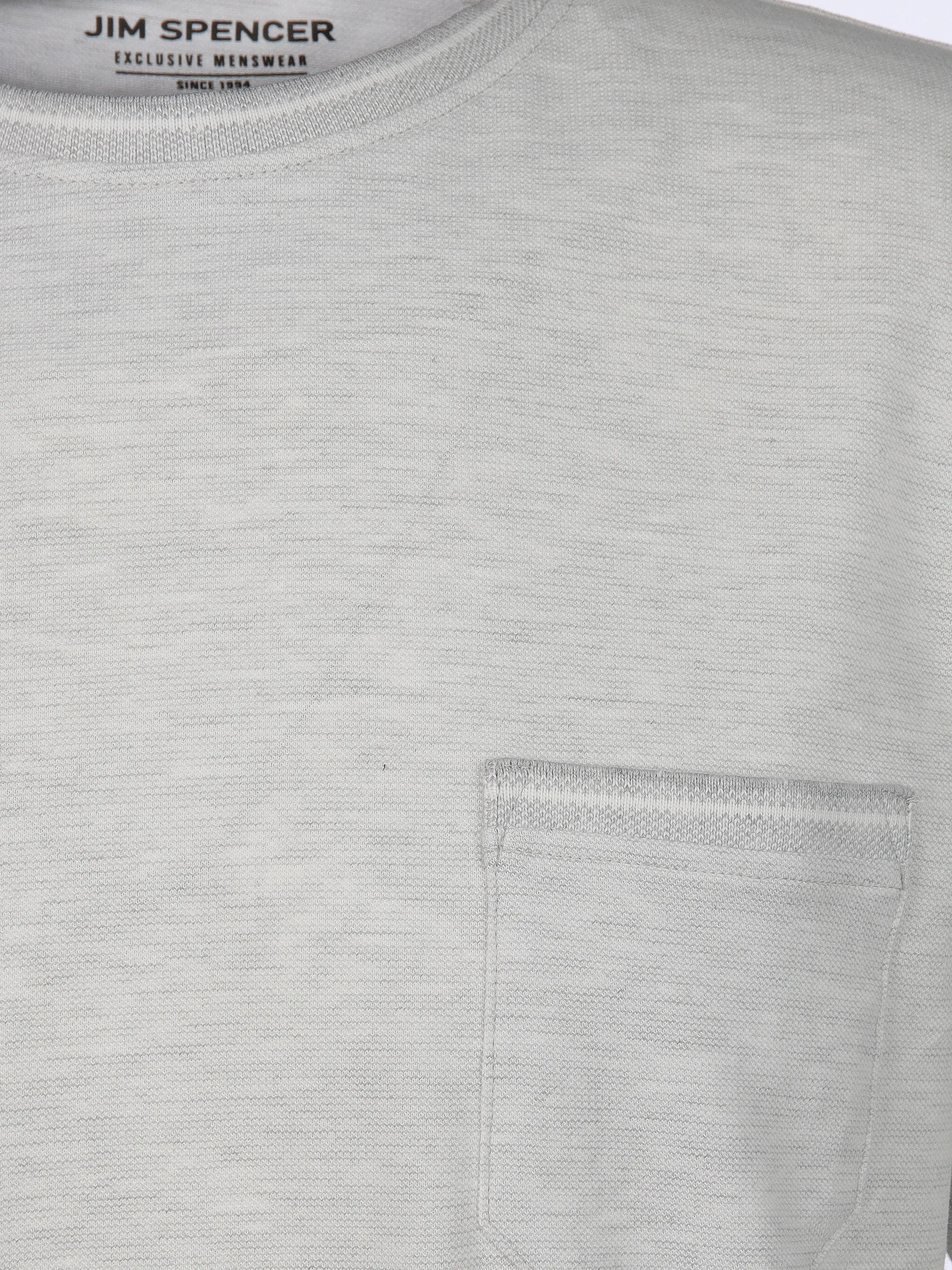Jim Spencer He. T-Shirt 1/2 Arm twisted Weiß 906257 OFFWHITE 3
