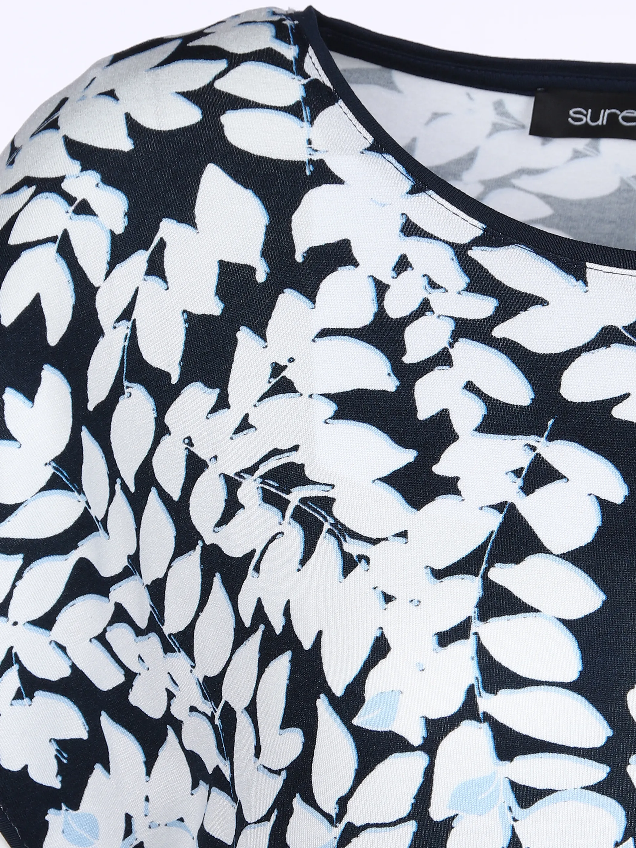Sure Da-Jerseykleid m.Bordürenprint Blau 867958 MARINE/PIN 3 Sure Da-Jerseykleid m.Bordürenprint Blau 867958 MARINE/PIN 3