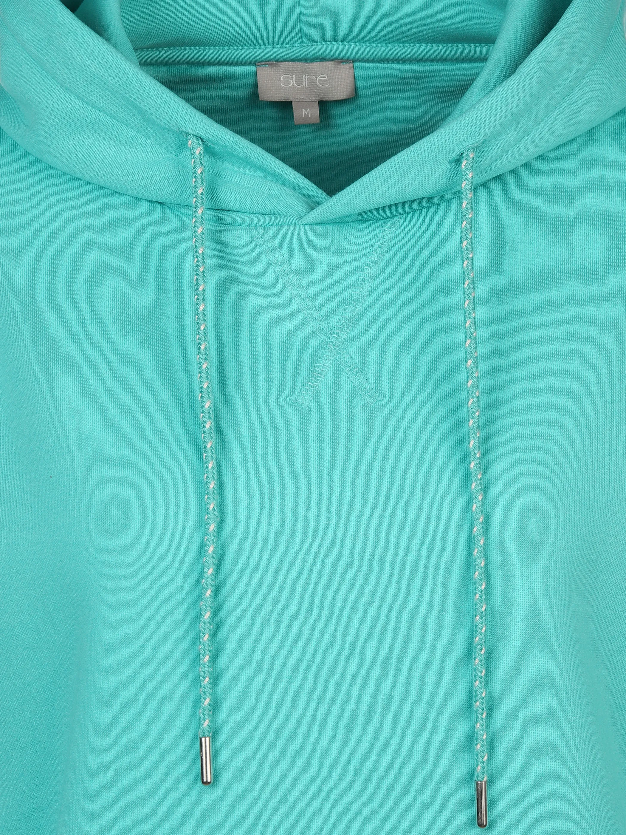 Sure Da-Kapuzenpullover m. Tasche Türkis 889311 AQUA 3