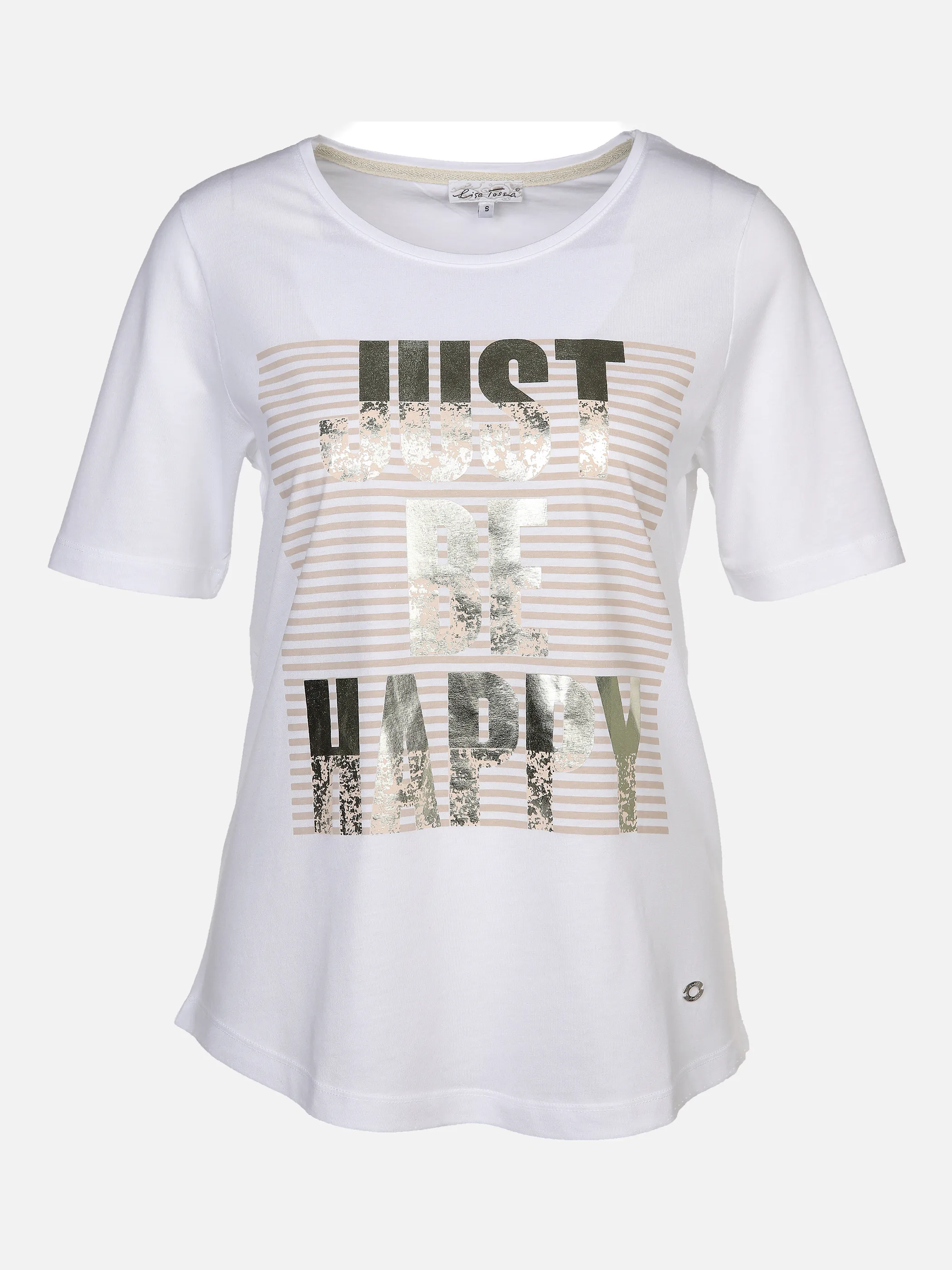Lisa Tossa Da-T-Shirt m. Frontprint Weiß 878570 WEIß 1 Lisa Tossa Da-T-Shirt m. Frontprint Weiß 878570 WEIß 1