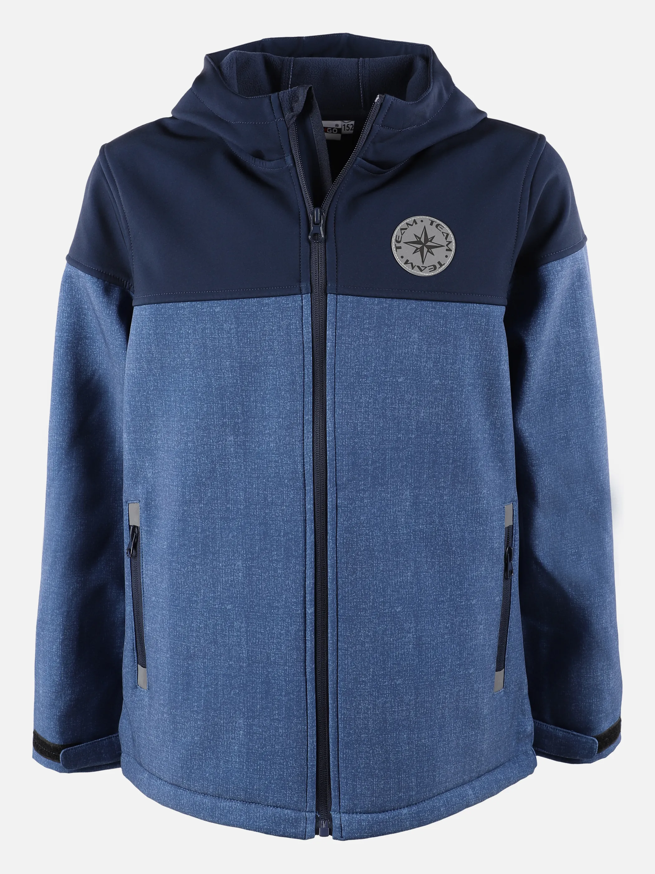 Stop + Go JJ Softshelljacke in blauen Blockfarben Blau 875520 BLAU 1 Stop + Go JJ Softshelljacke in blauen Blockfarben Blau 875520 BLAU 1