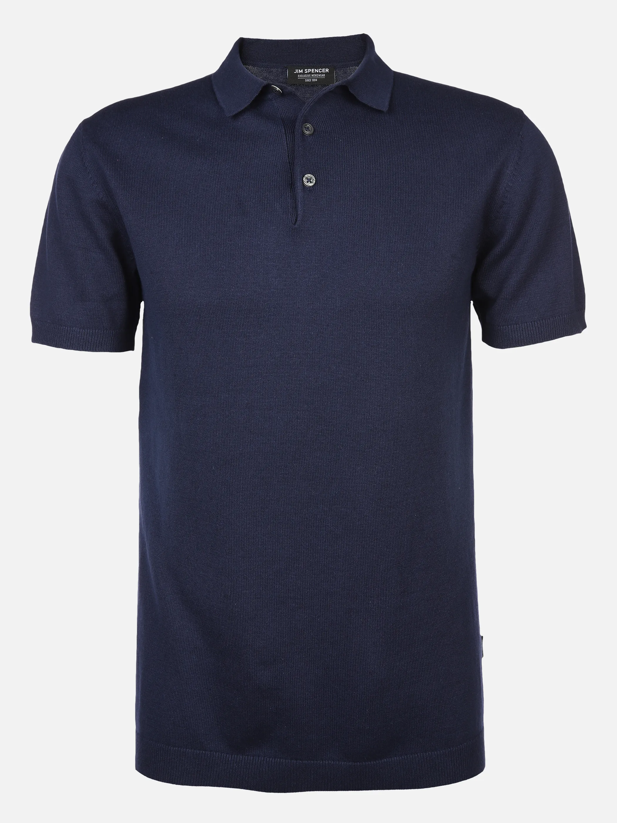 Jim Spencer He. Strickpoloshirt 1/2 Arm Blau 872599 NAVY 1