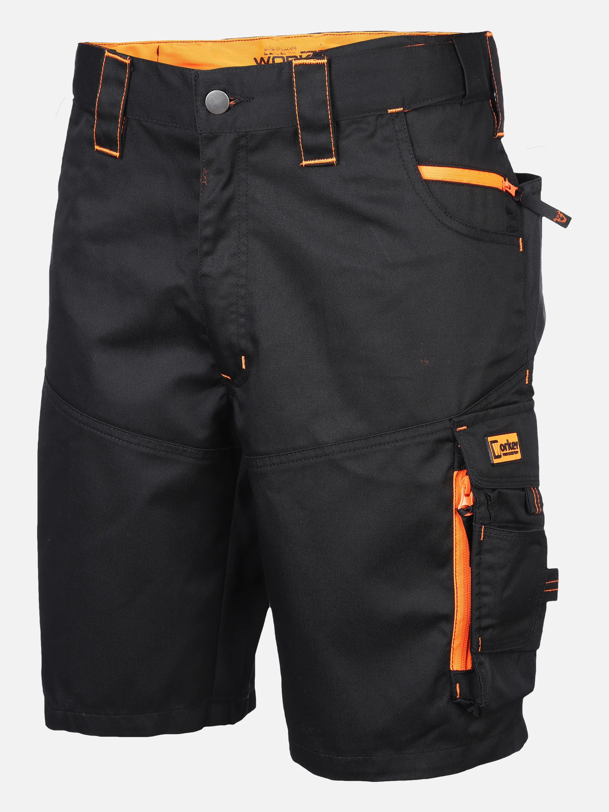 Worker He. Workershort Neon Schwarz 830617 BLACK/ORAN 1