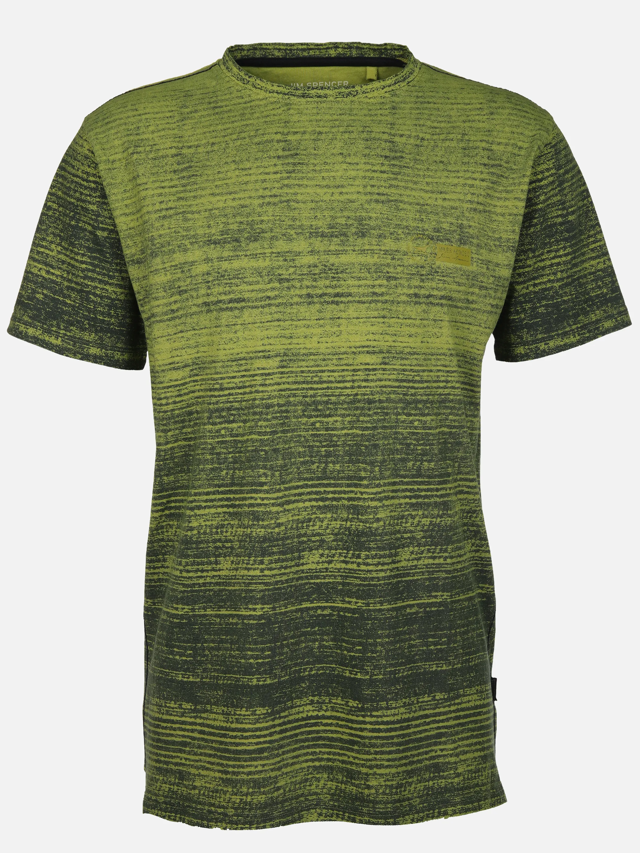 Jim Spencer He. T-Shirt 1/2 Arm allover stripe Gelb 910841 LEMON 1