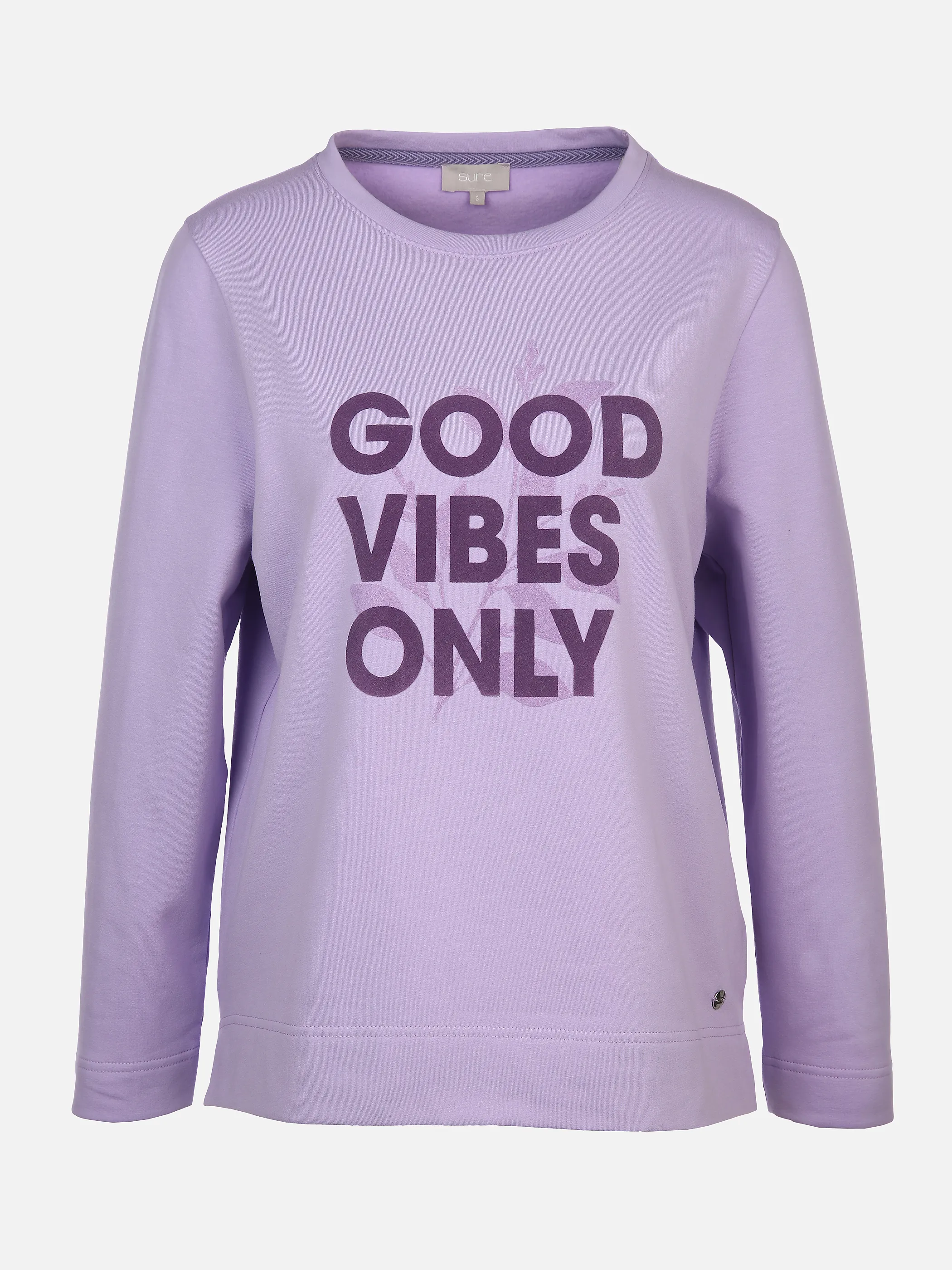 Sure Da-Sweatshirt m. Flockdruck Lila 897605 FLIEDER 1 Sure Da-Sweatshirt m. Flockdruck Lila 897605 FLIEDER 1