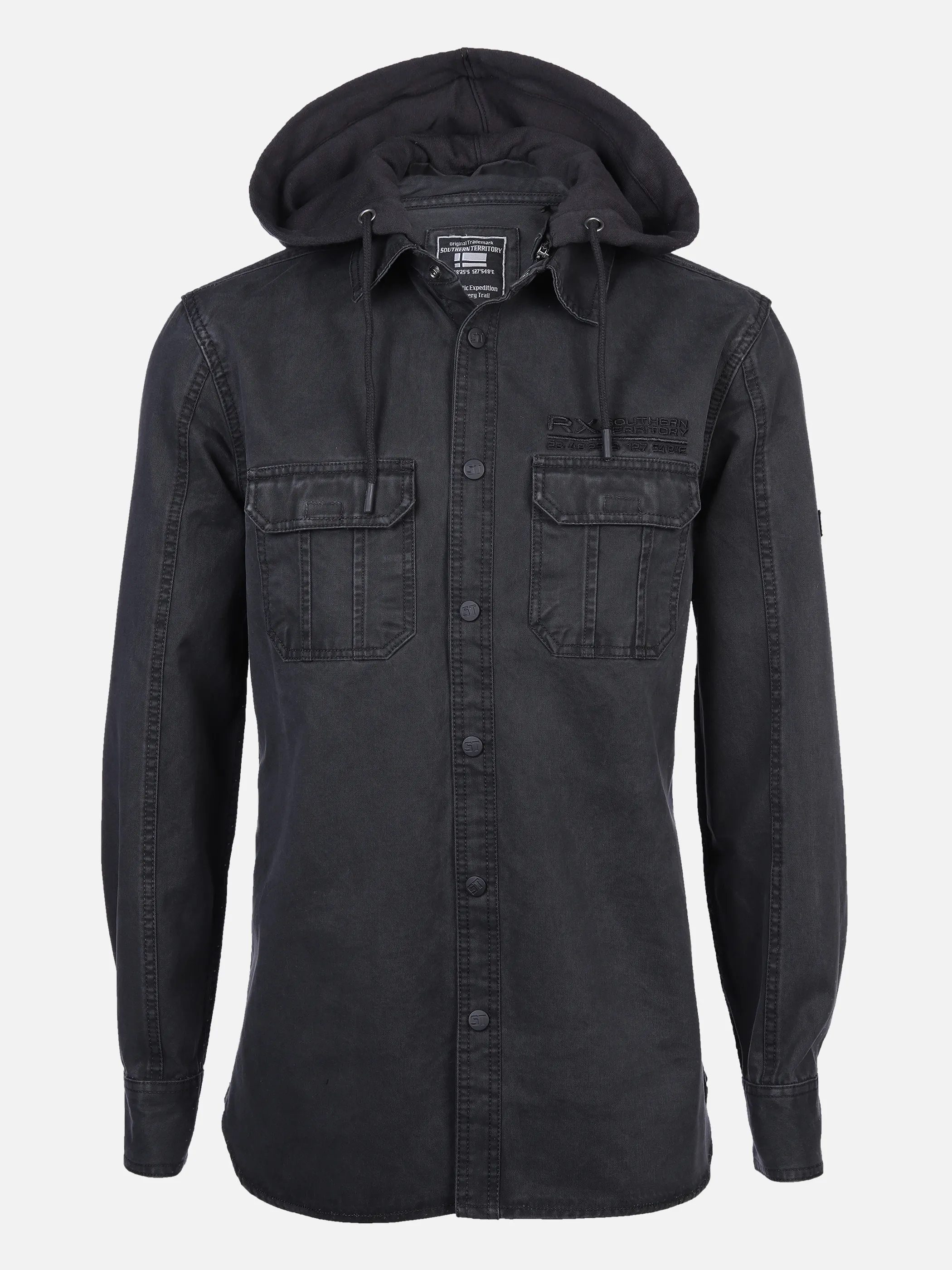 Southern Territory He. Overshirt 1/1 Arm washer Schwarz 862091 BLACK 1 Southern Territory He. Overshirt 1/1 Arm washer Schwarz 862091 BLACK 1