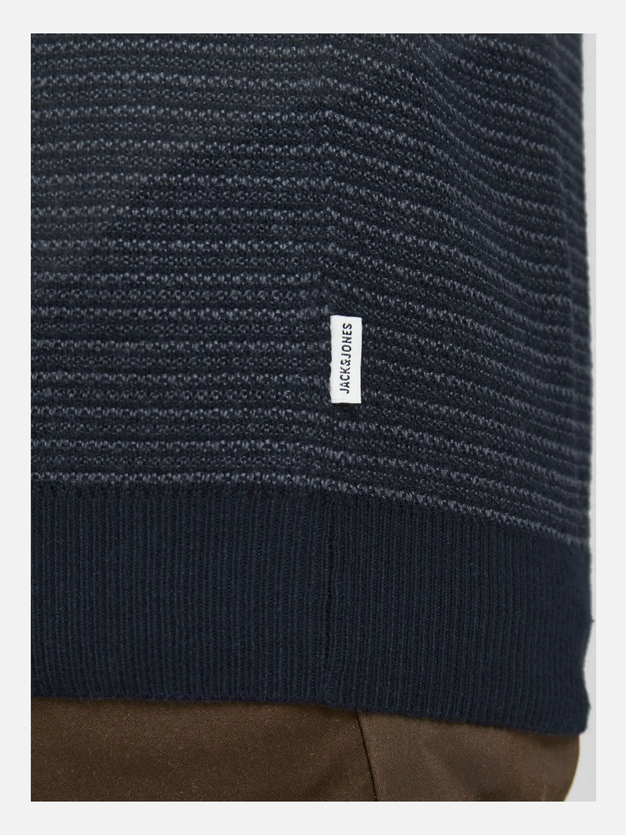 Jack Jones 12190230 JJSTEVE KNIT HOOD Blau 854386 175876002 5