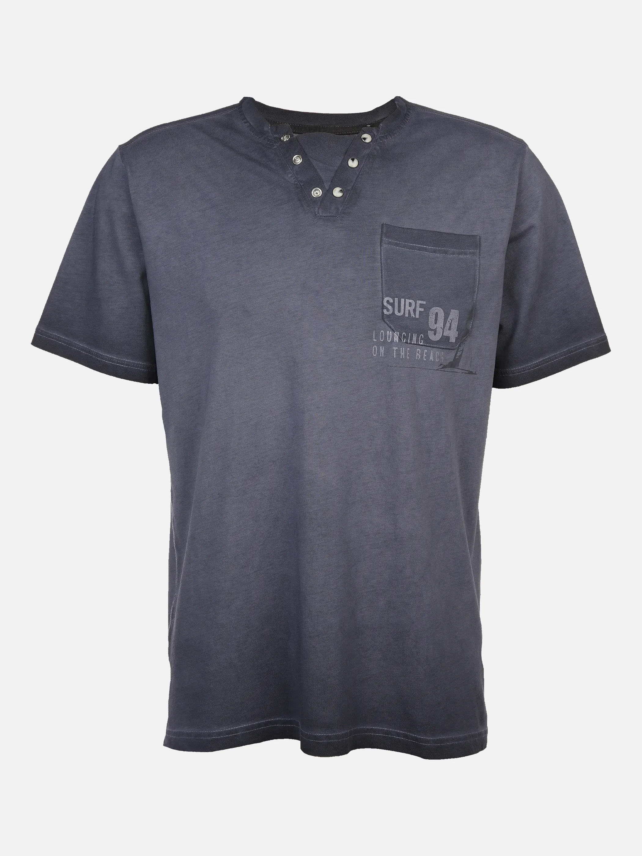 Jim Spencer He. Henleyshirt 1/2 Arm washer snap Blau 884158 NAVY 1 Jim Spencer He. Henleyshirt 1/2 Arm washer snap Blau 884158 NAVY 1
