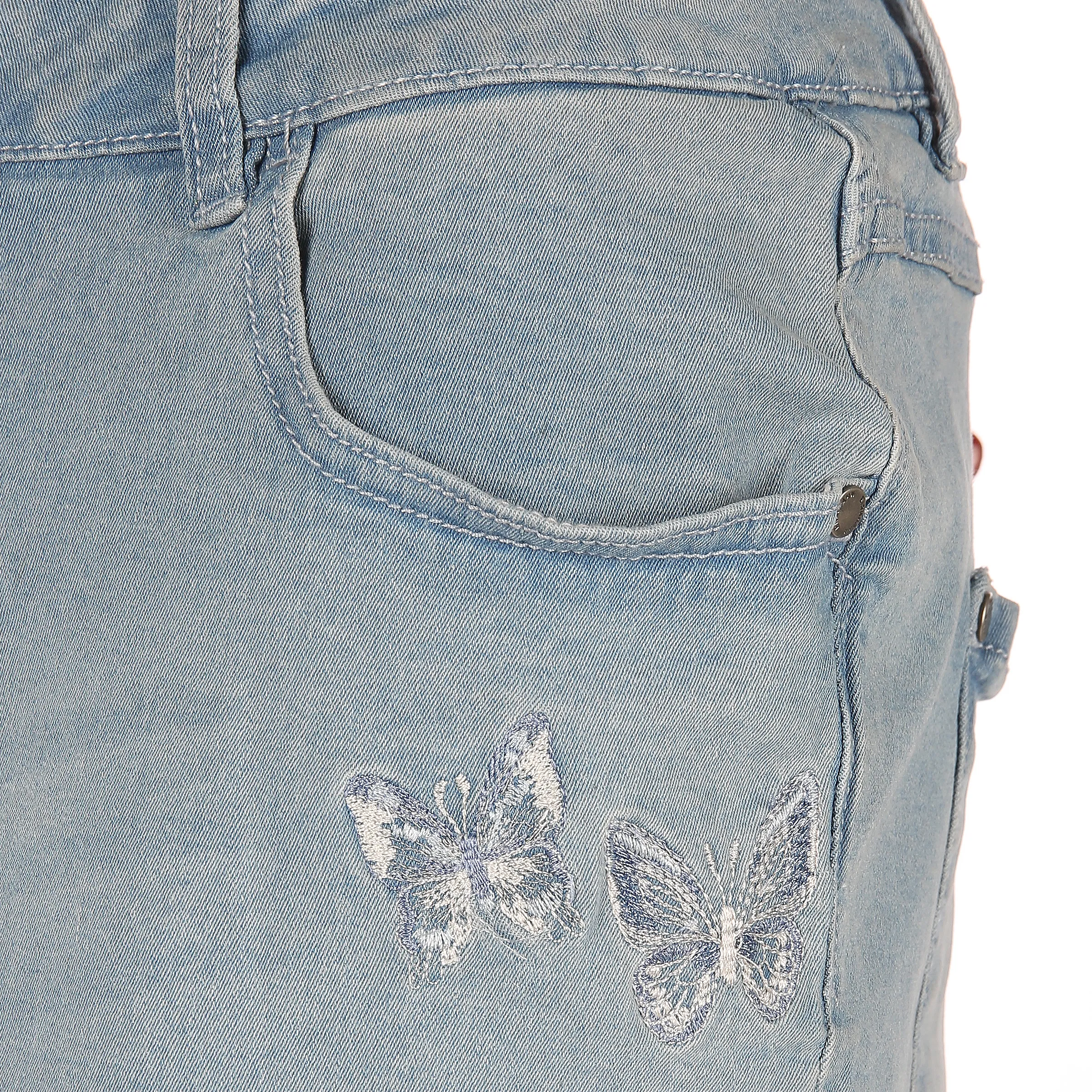 Birkhahn Mode und Tracht Da-Landhaus 7/8 Hose Blau 773608 DENIM BLAU 3
