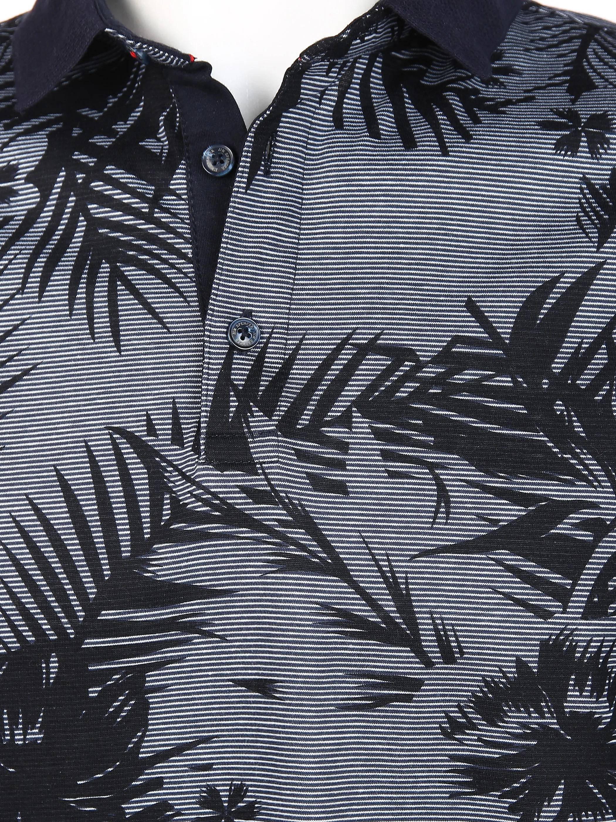 Jim Spencer He. Poloshirt 1/2 Arm allover Blau 836221 NAVY 3 Jim Spencer He. Poloshirt 1/2 Arm allover Blau 836221 NAVY 3