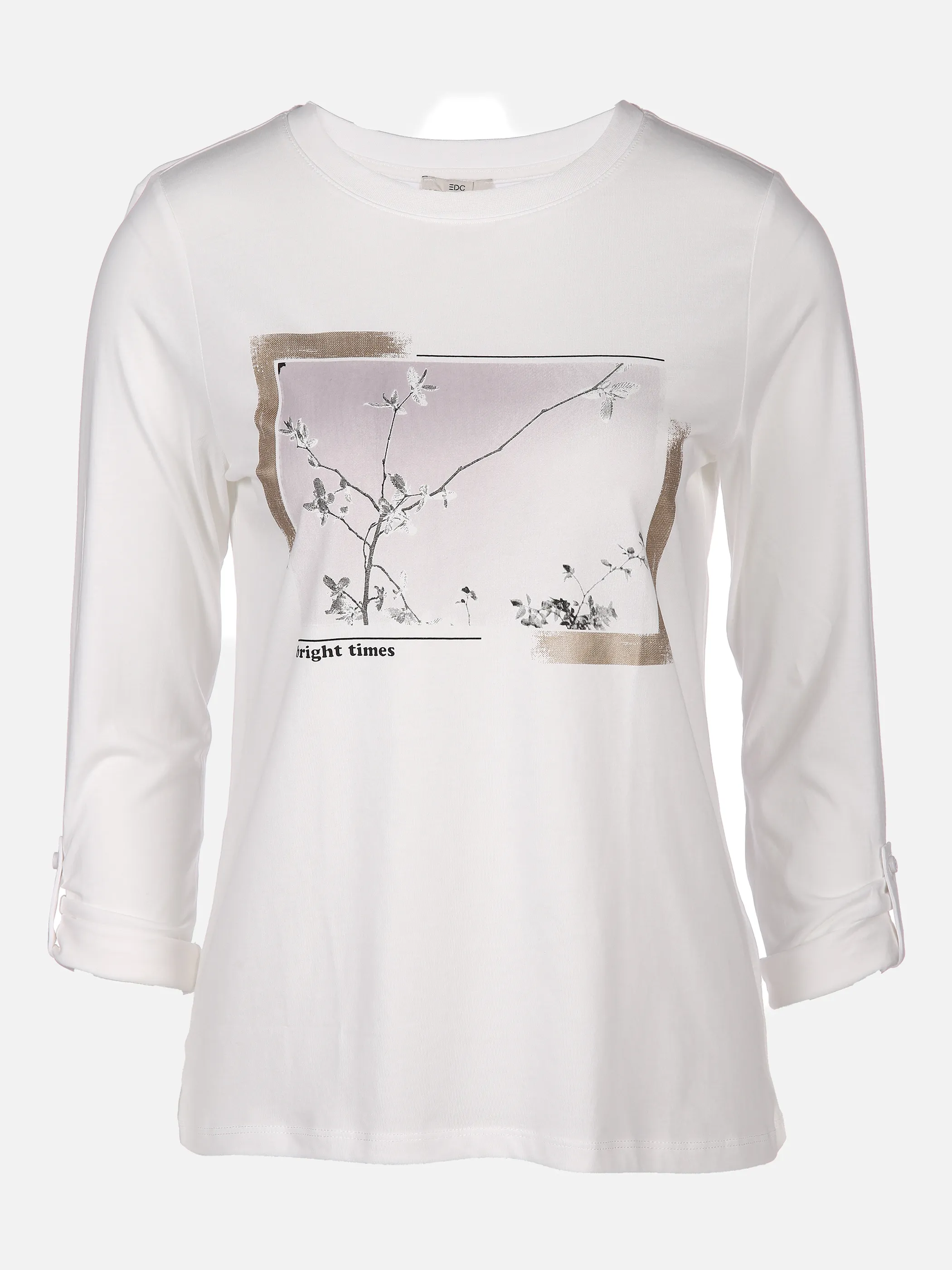 edc 120CC1K321 COO print tee Weiß 847142 C110 1
