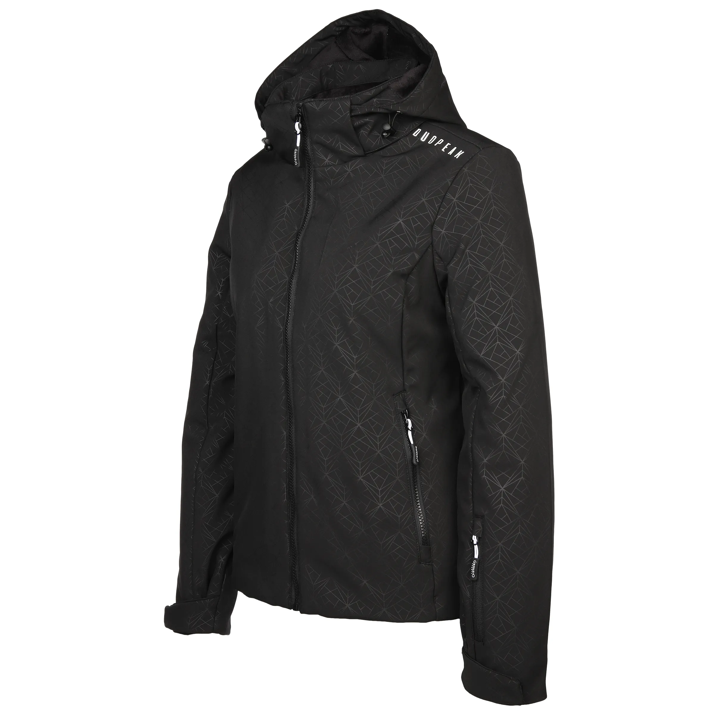 Grinario Sports Da-Softshelljacke mit Kapuze Schwarz 880399 BLACK 3 Grinario Sports Da-Softshelljacke mit Kapuze Schwarz 880399 BLACK 3