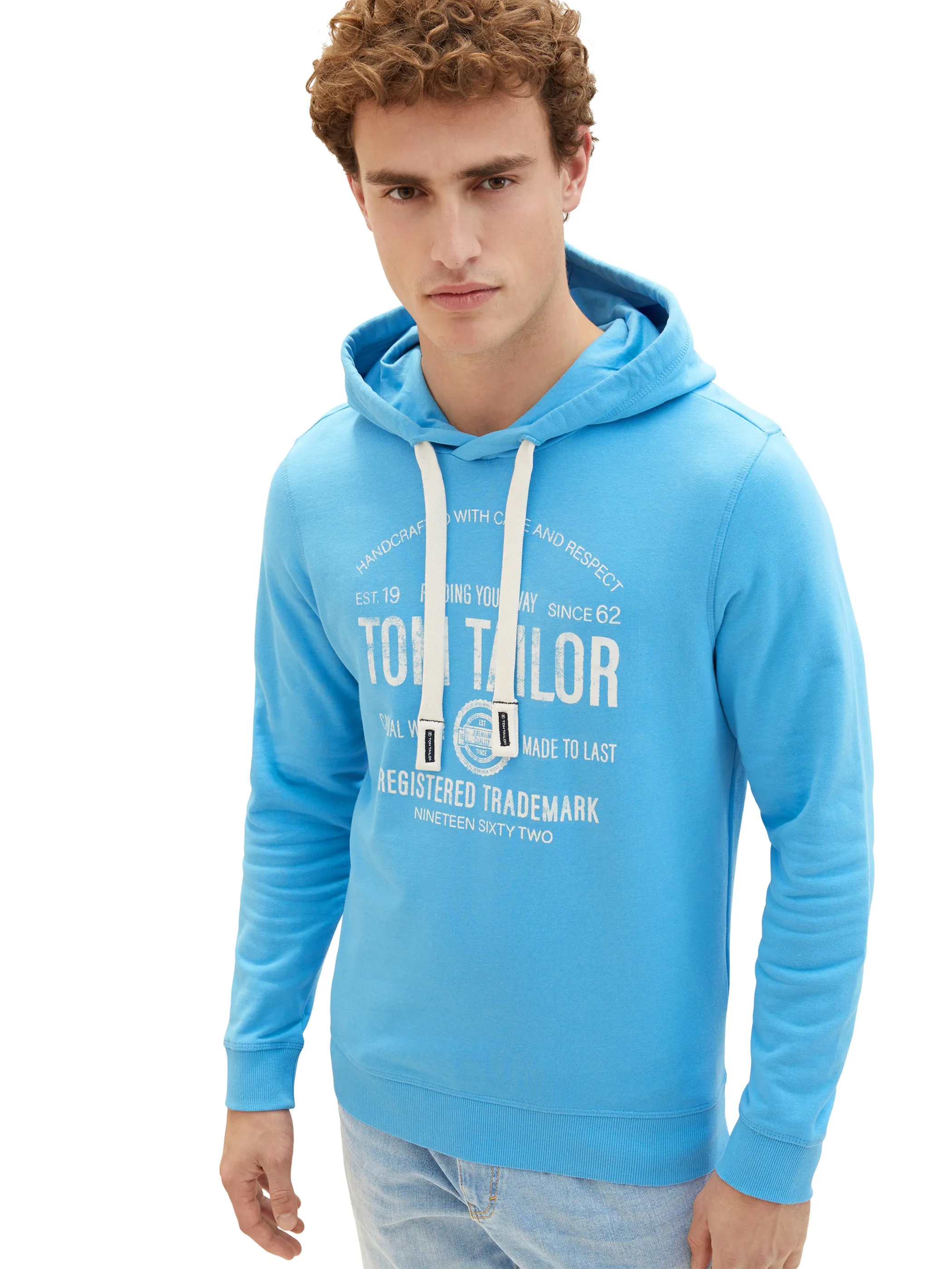 Tom Tailor 1038605 hoodie with print Blau 880532 18395 4
