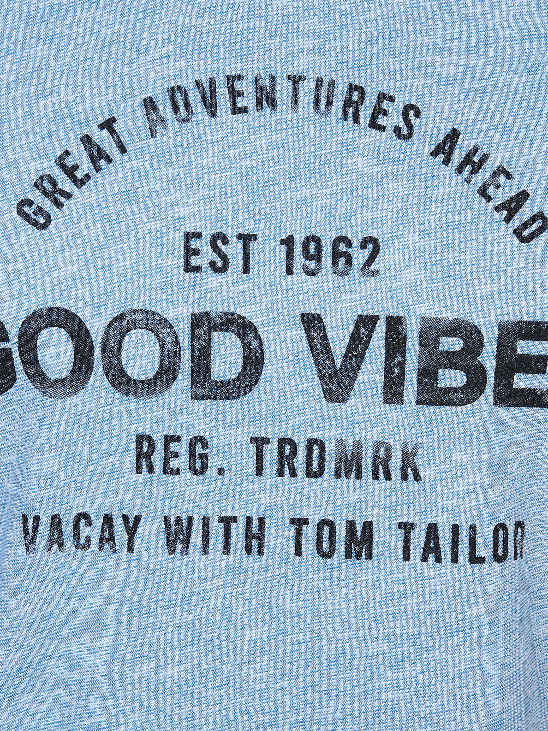 Tom Tailor 1031592 twotoned slub t-shirt Blau 865778 30036 3