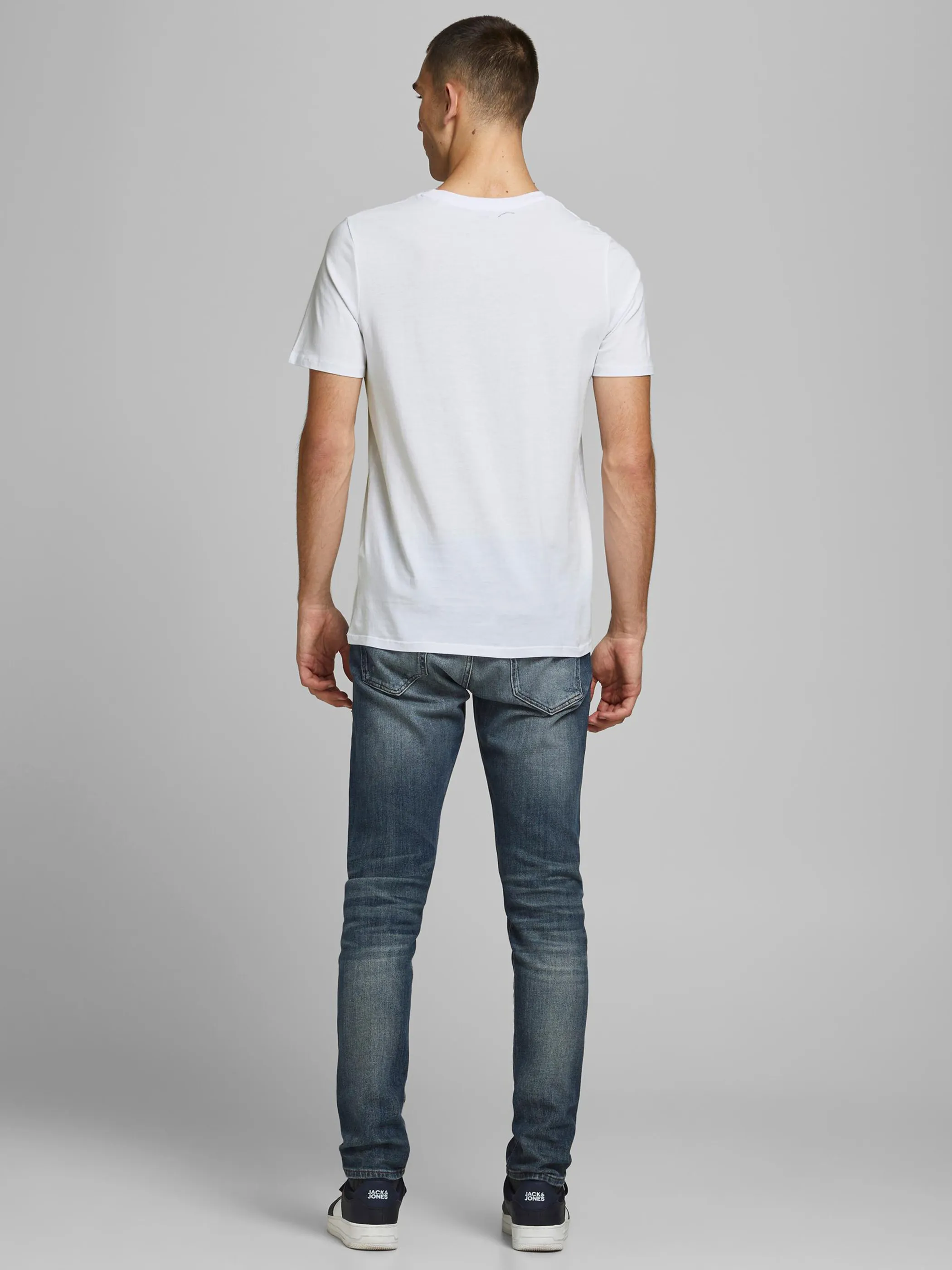 Jack Jones 12137126 JJECORP LOGO TEE SS C Weiß 832988 178074001 4