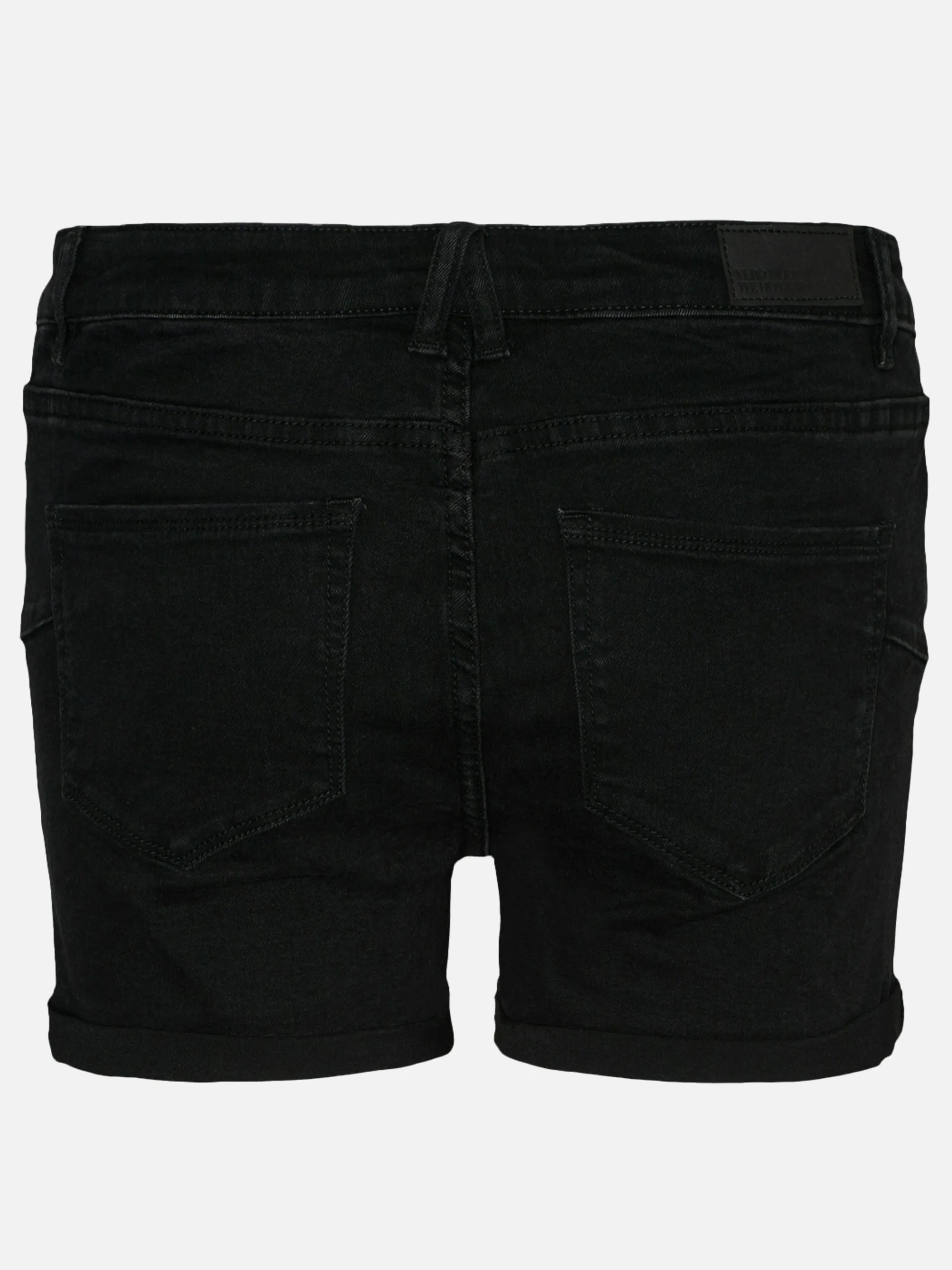 Vero Moda 10279489 VMLUNA MR FOLD SHORTS Schwarz 875237 177868 2