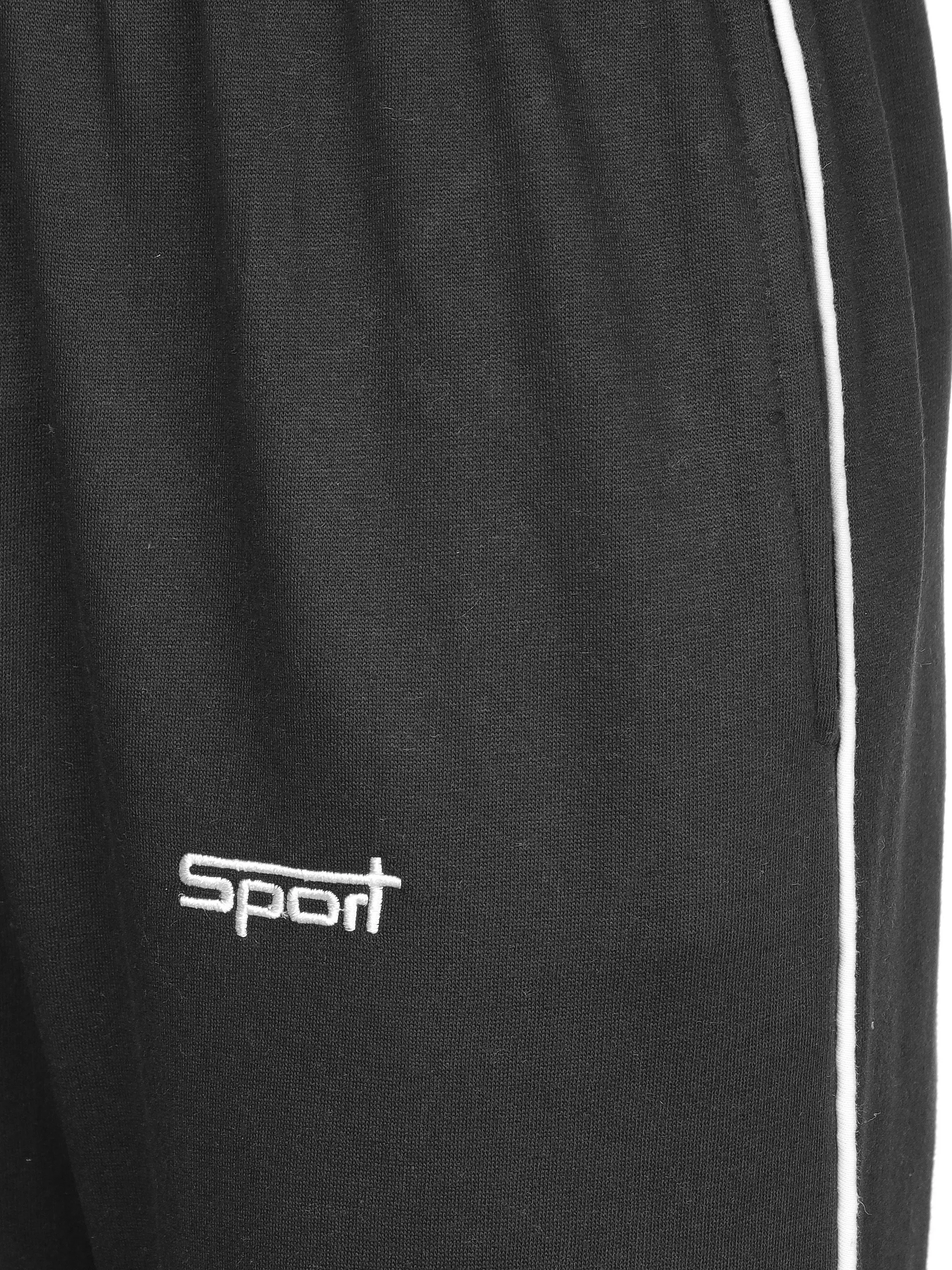 Grinario Sports He-Jogginghose offen Schwarz 911580 BLACK 4