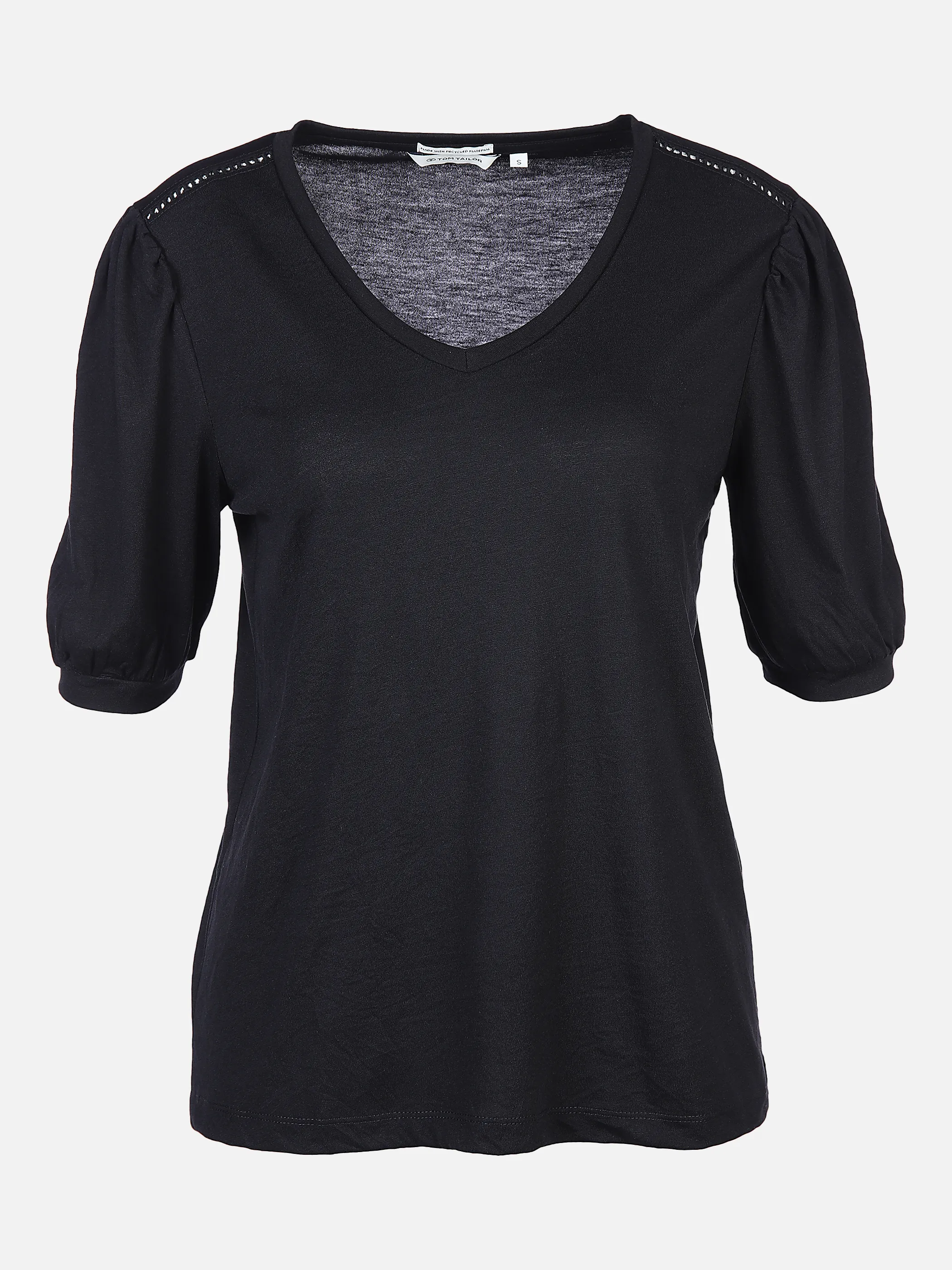 Tom Tailor 1031217 T-shirt puff sleeve Schwarz 865235 14482 1 Tom Tailor 1031217 T-shirt puff sleeve Schwarz 865235 14482 1