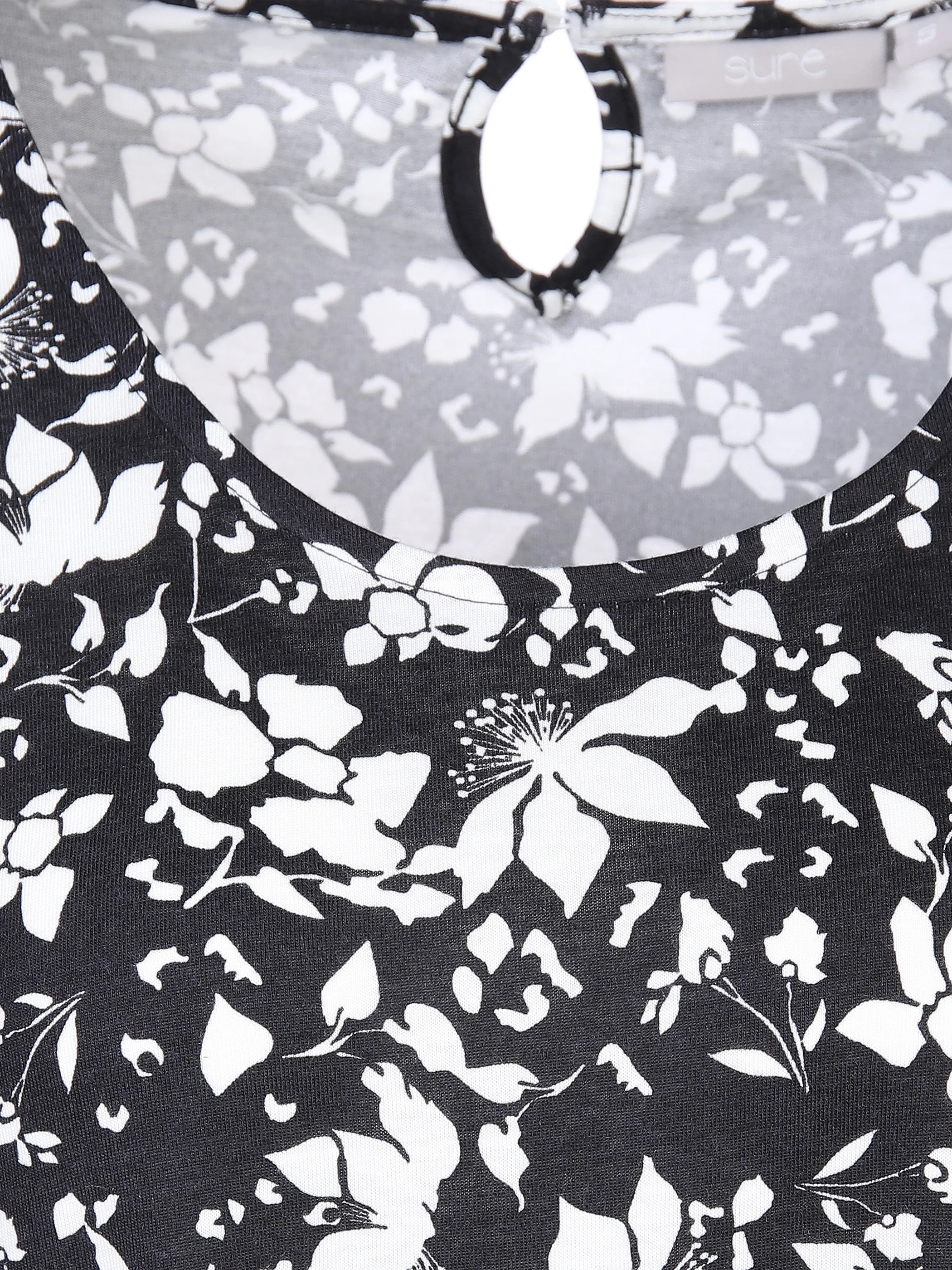 Sure Da-Shirtkleid m. Alloverprint Schwarz 862698 SCHWARZ 3 Sure Da-Shirtkleid m. Alloverprint Schwarz 862698 SCHWARZ 3