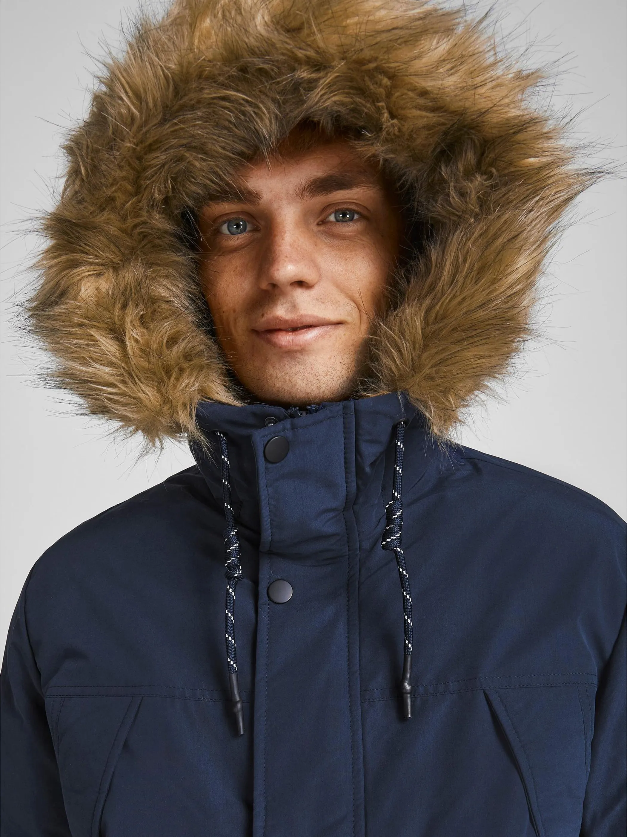 Jack Jones 12190042 JJSUPER PARKA Blau 854385 175876 5