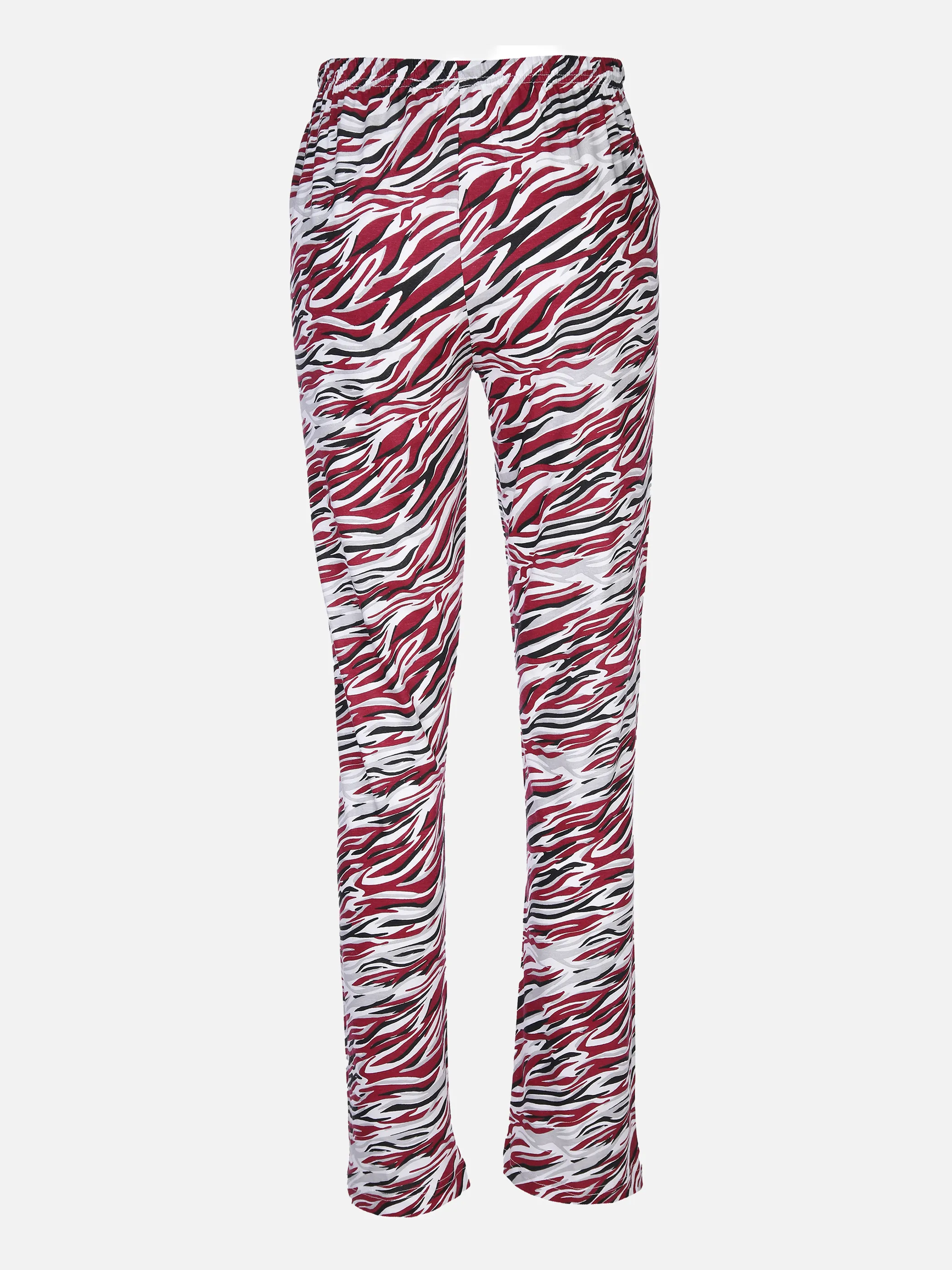 Sure Da. Pyjama Hose lang gemustert Grau 869470 GREY/ECRU/ 2
