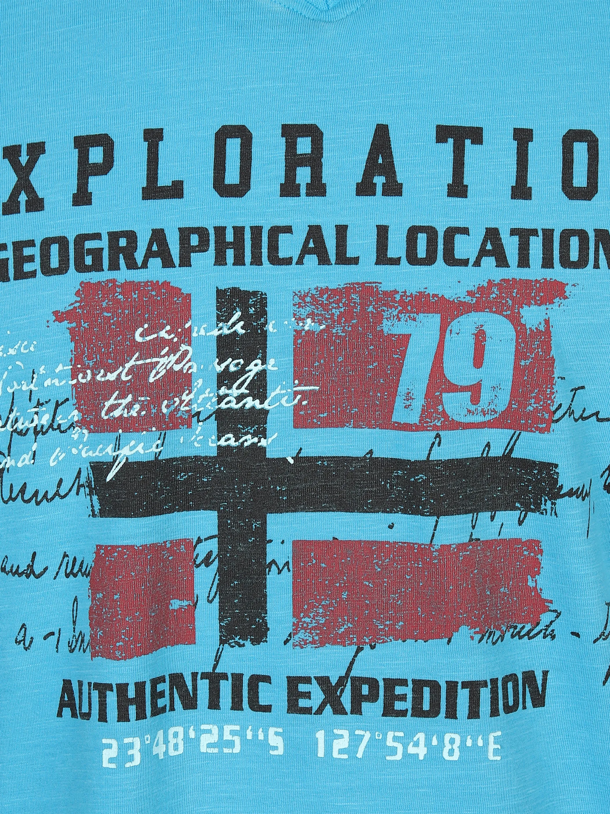 Southern Territory He. T-Shirt 1/2 Arm washer print Türkis 878481 AQUA 3 Southern Territory He. T-Shirt 1/2 Arm washer print Türkis 878481 AQUA 3