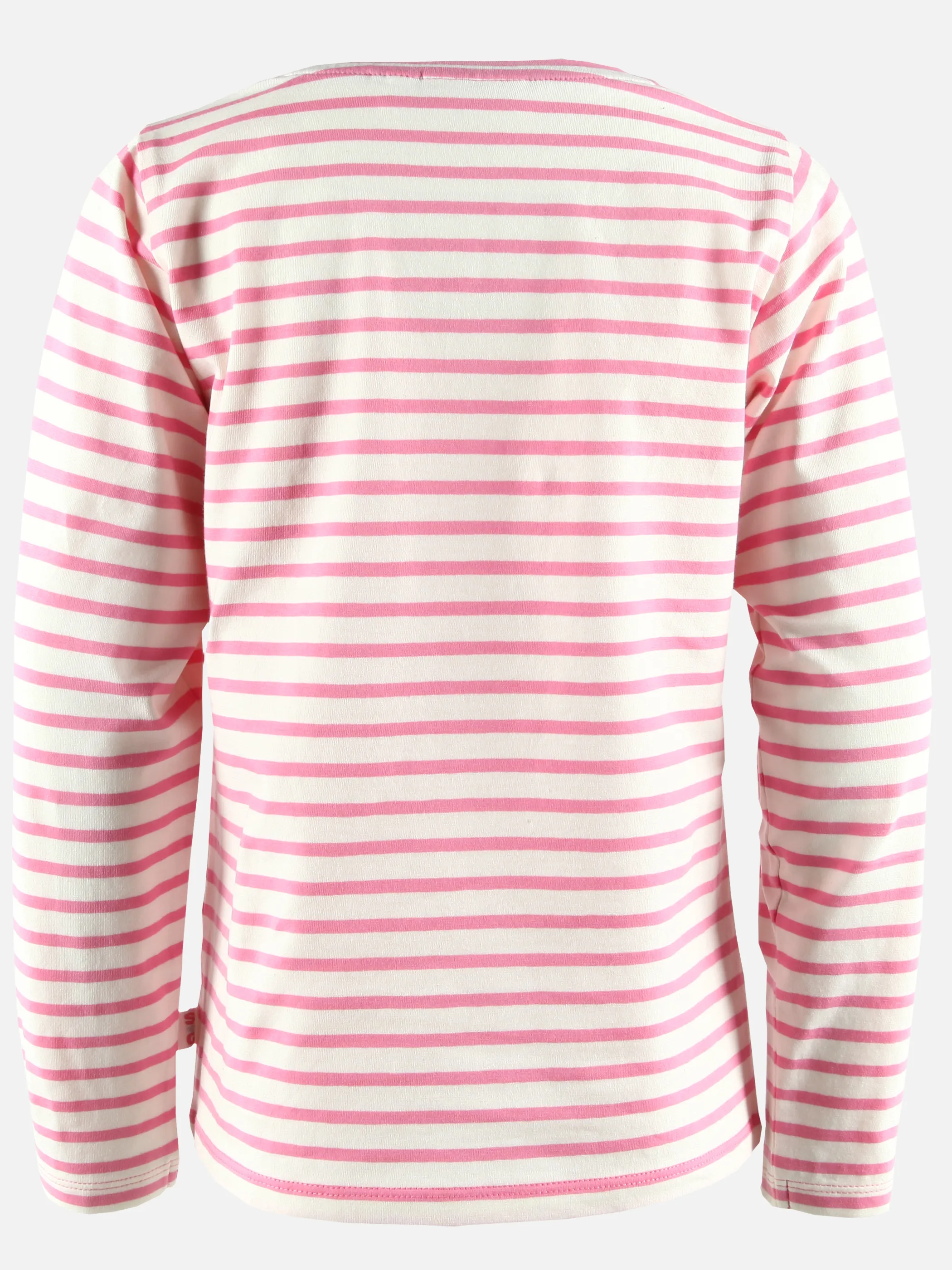 Stop + Go KM Longsleeveshirt mit Pferde Appl. pink gestreift Pink 890340 PINK 2